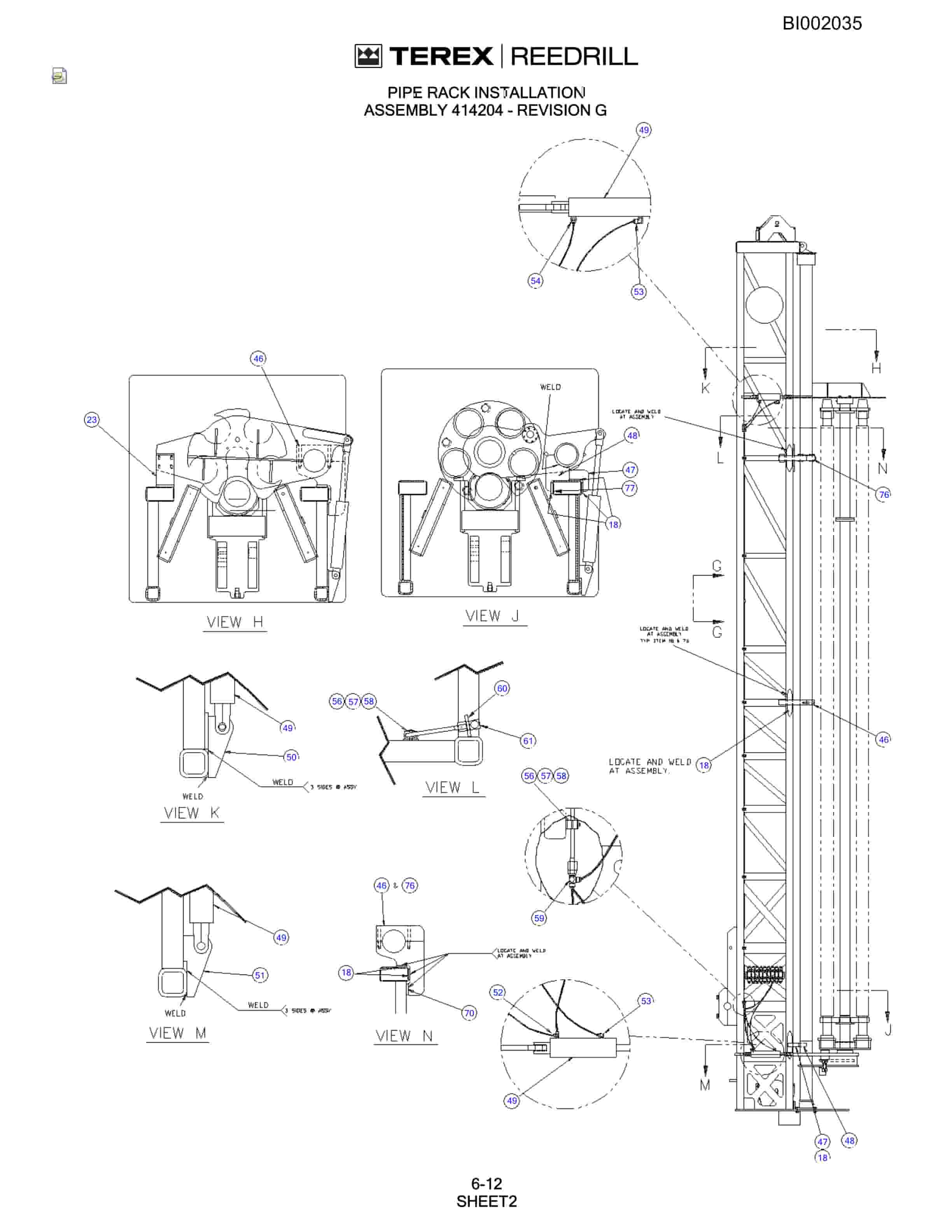 Bucyrus SKF Rotary Blasthole Drill Parts Catalog BI002035-3