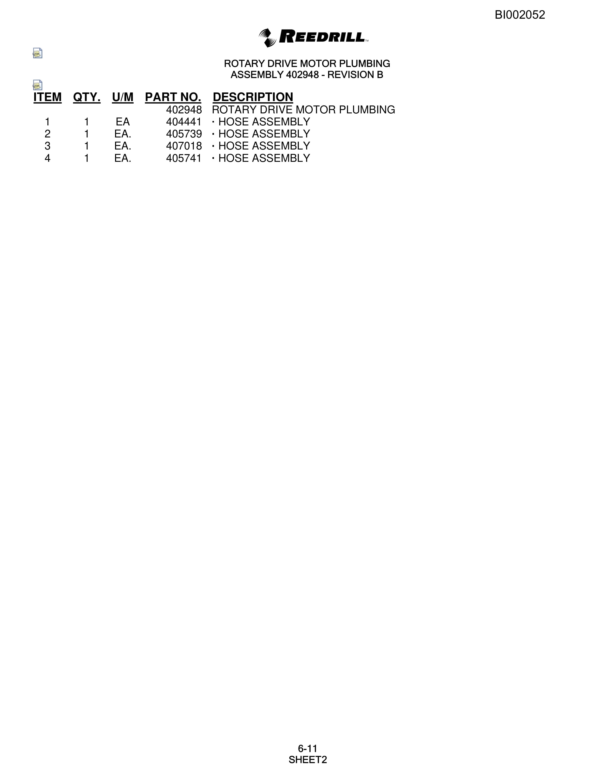 Bucyrus SKF Rotary Blasthole Drill Parts Catalog BI002052-3