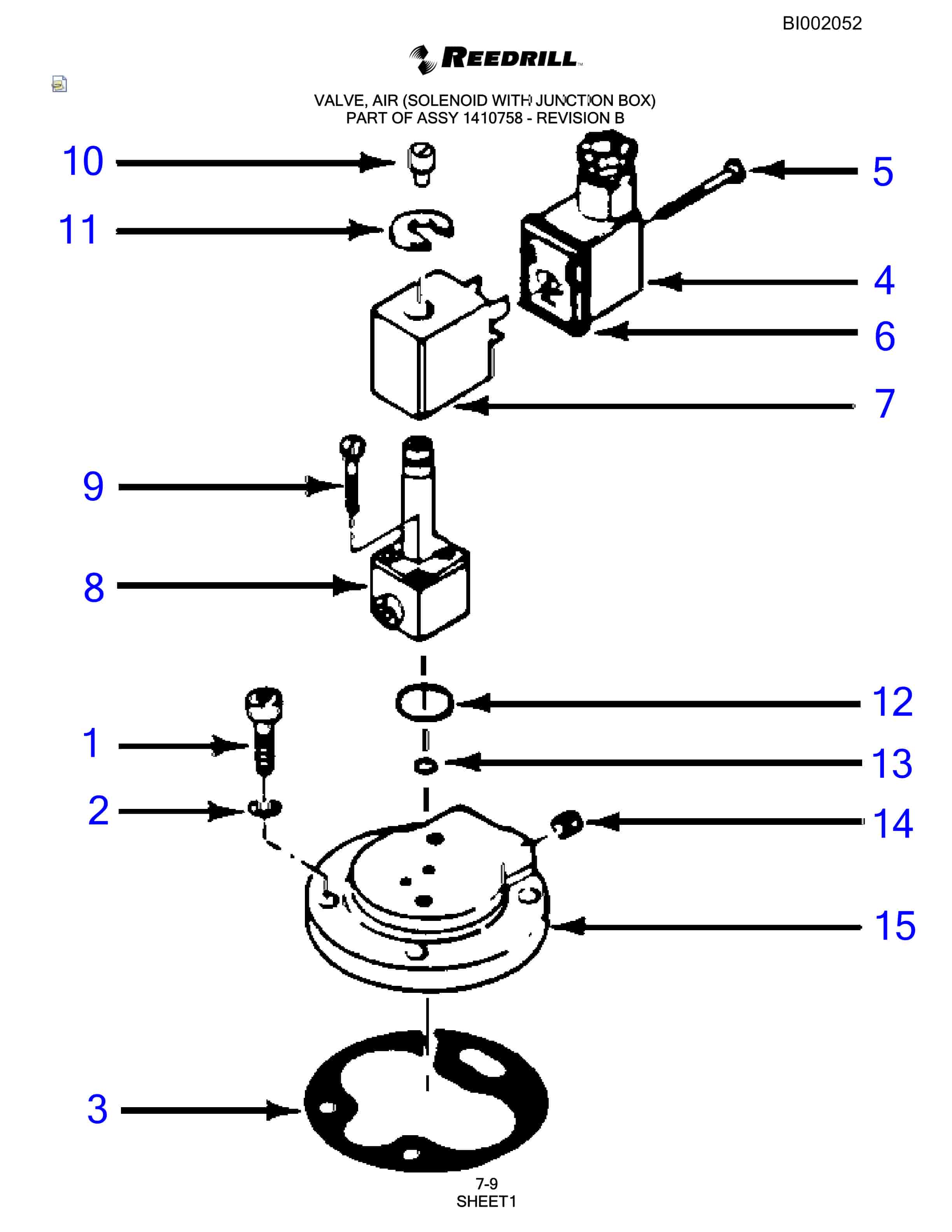 Bucyrus SKF Rotary Blasthole Drill Parts Catalog BI002052-5