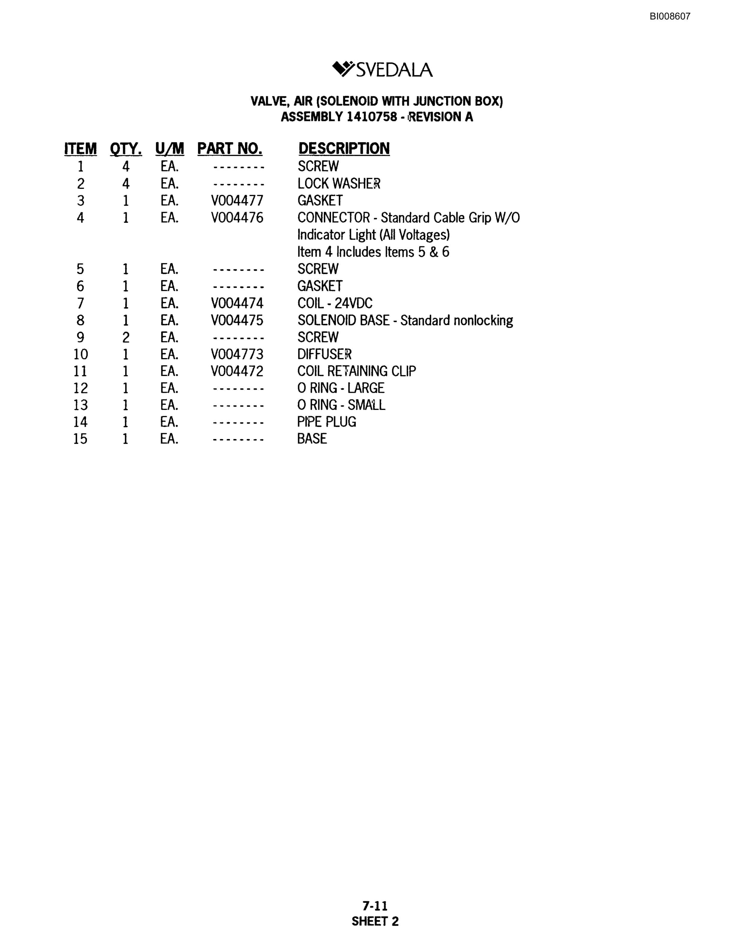 Bucyrus SKF99 Infinity Blasthole Drill Parts Catalog BI008607-5