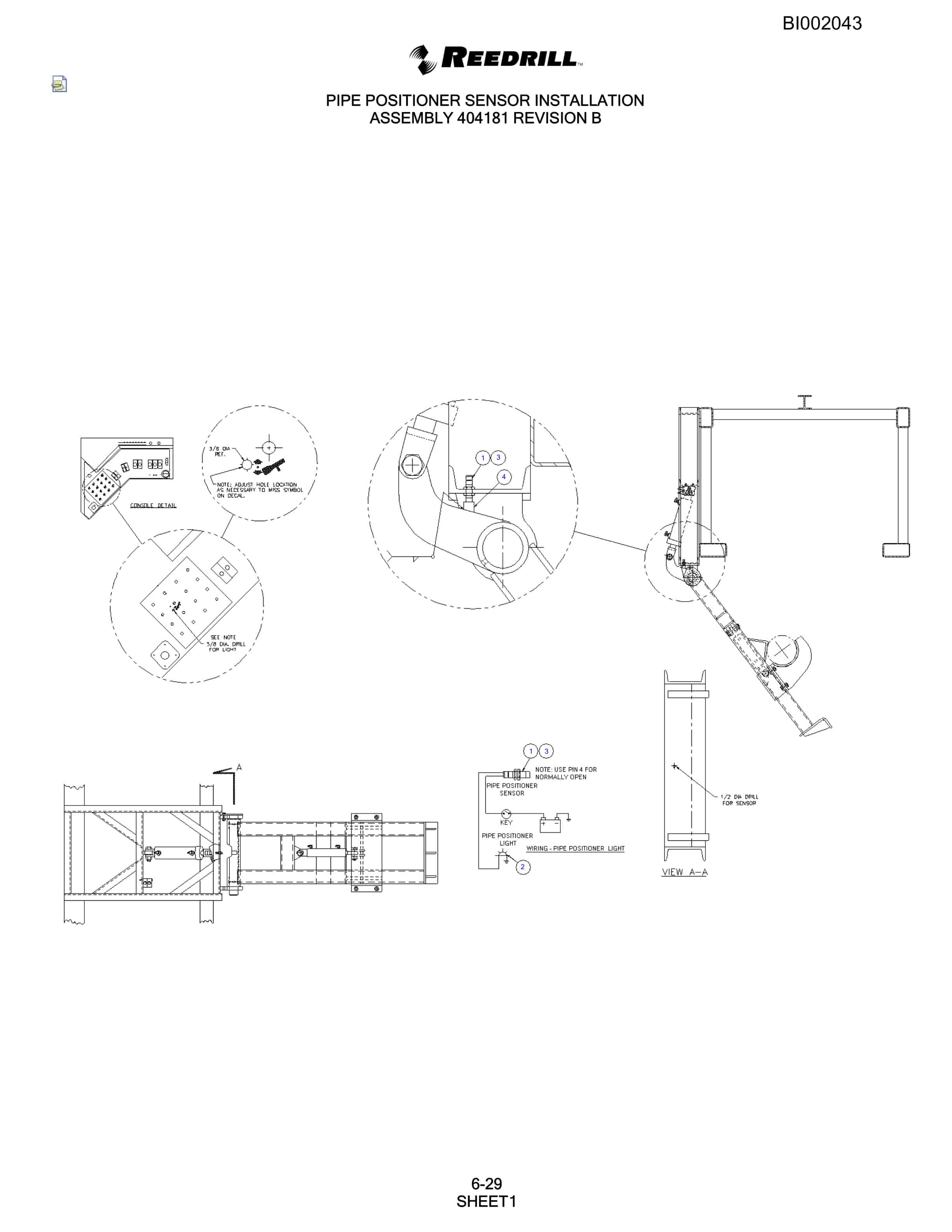 Bucyrus SKS-12 Infinity Blasthole Drill Parts Catalog BI002043-4