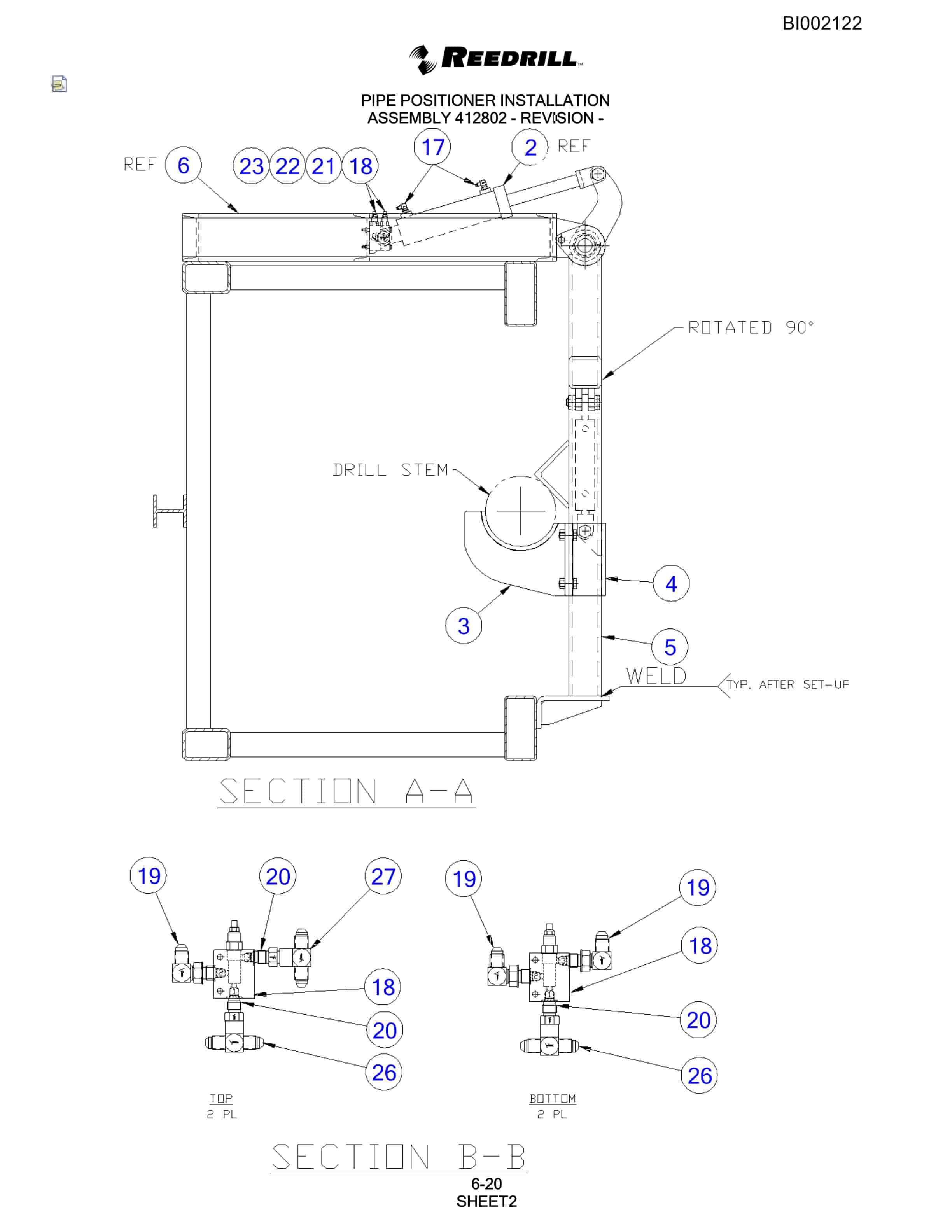 Bucyrus SKS Infinity Blasthole Drill Parts Catalog BI002122-3