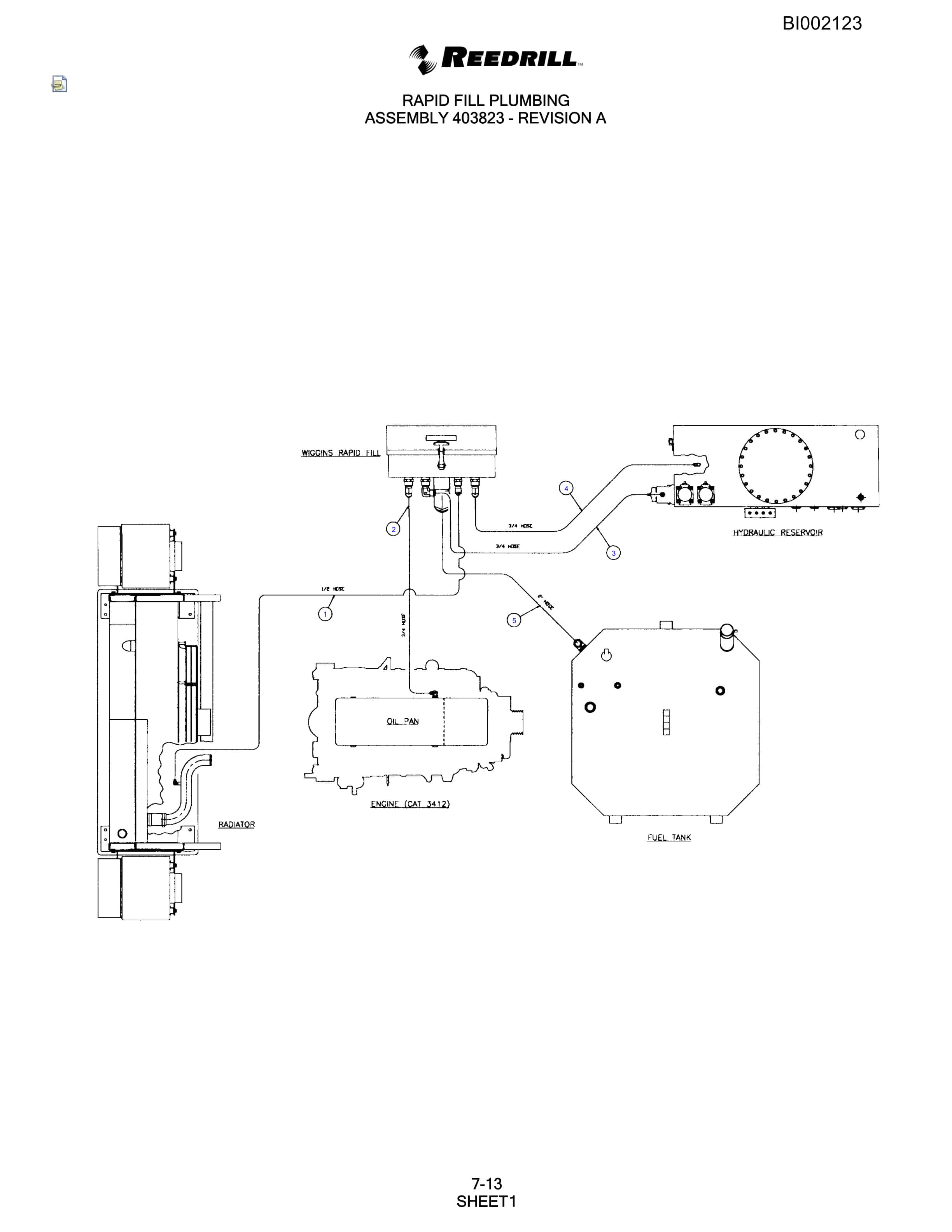 Bucyrus SKS Infinity Blasthole Drill Parts Catalog BI002123-5