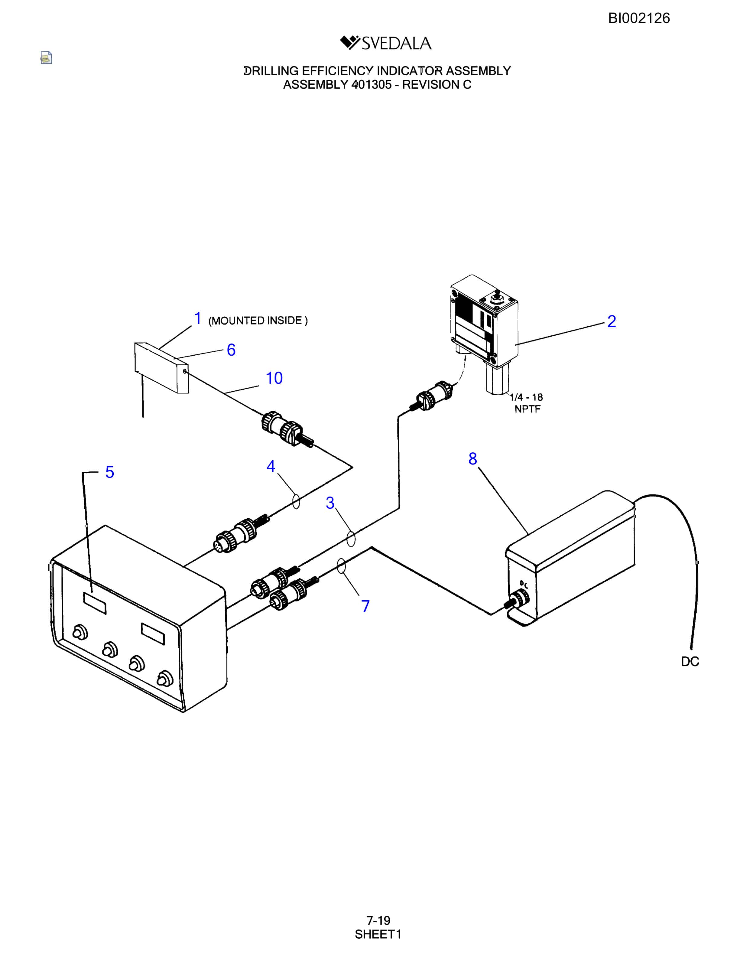 Bucyrus SKS Infinity Blasthole Drill Parts Catalog BI002126-5