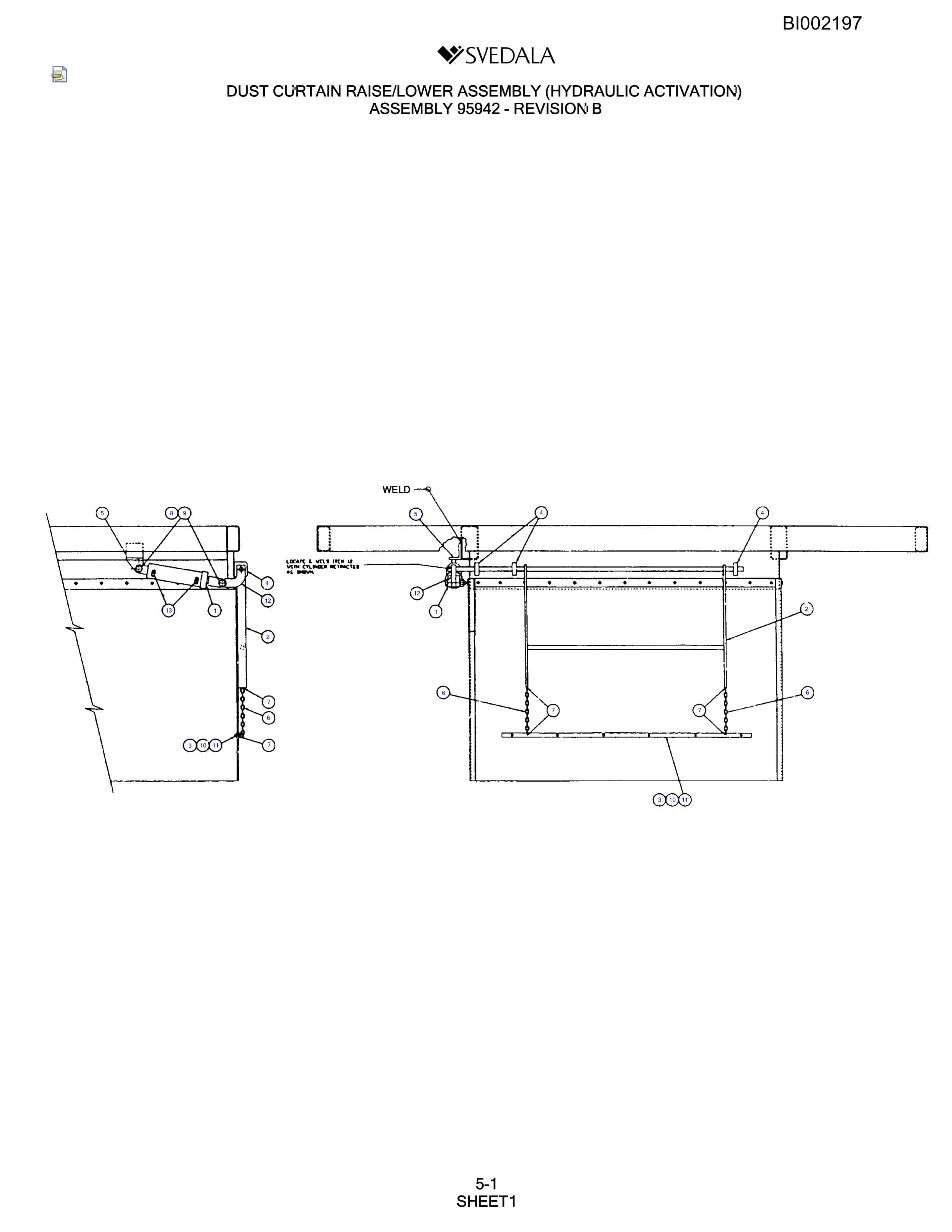 Bucyrus SKS Infinity Blasthole Drill Parts Catalog BI002197-2