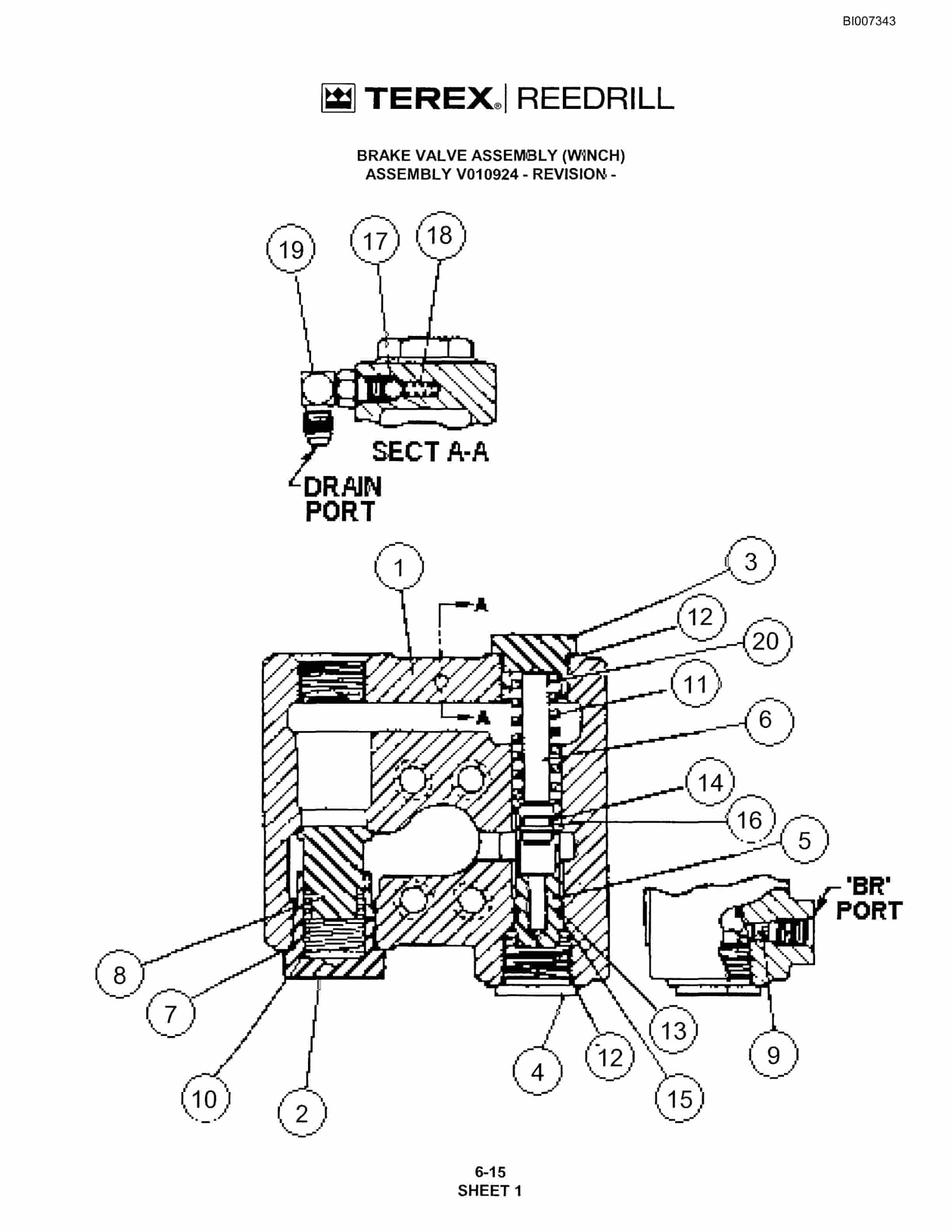 Bucyrus SKS Infinity Blasthole Drill Parts Catalog BI007343-4