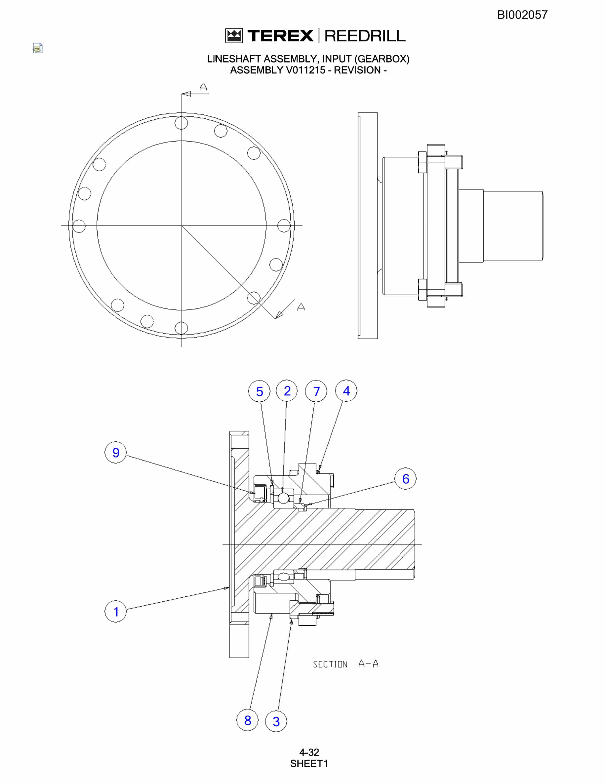 Bucyrus SKS-W Infinity Blasthole Drill Parts Catalog BI002057-2