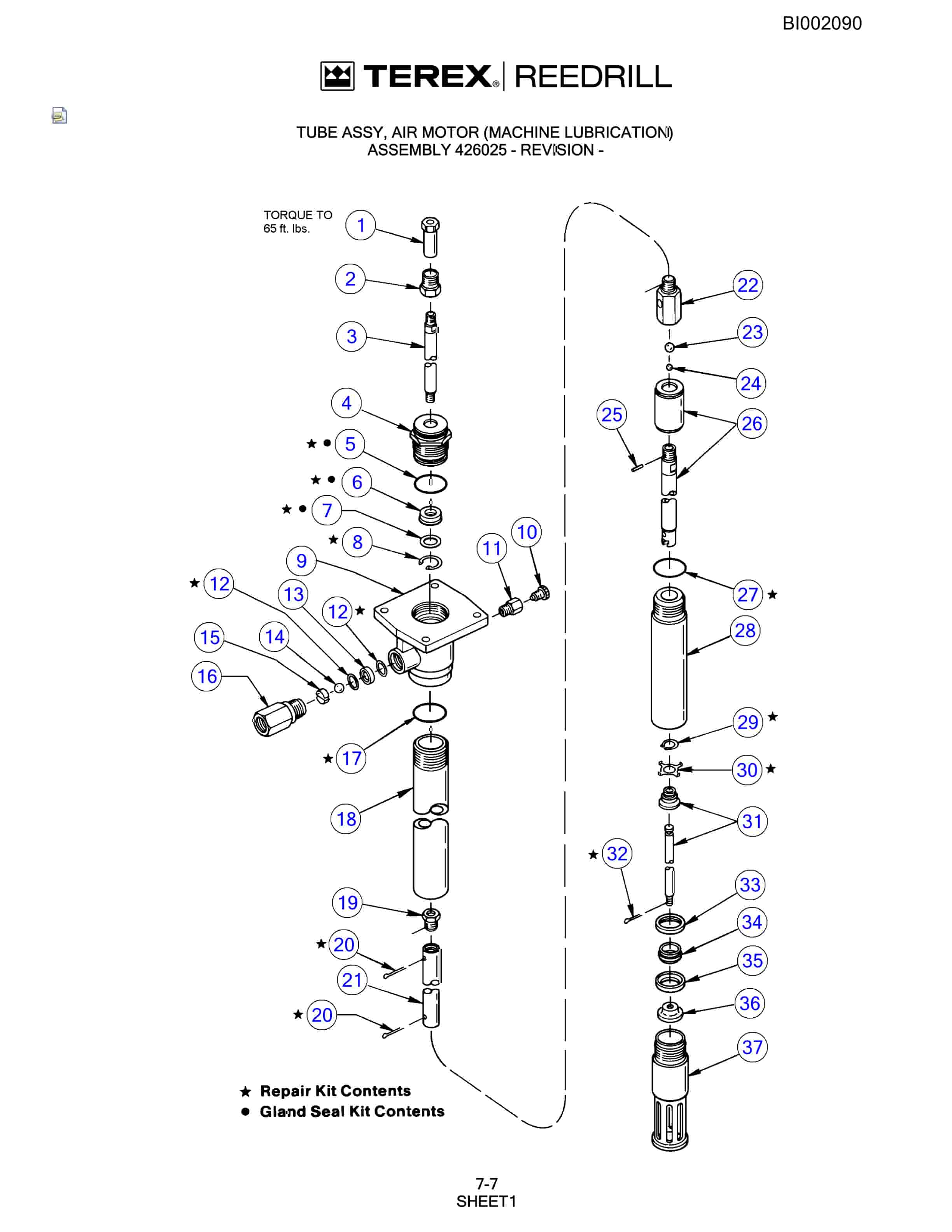Bucyrus SKS-W Infinity Blasthole Drill Parts Catalog BI002090-4