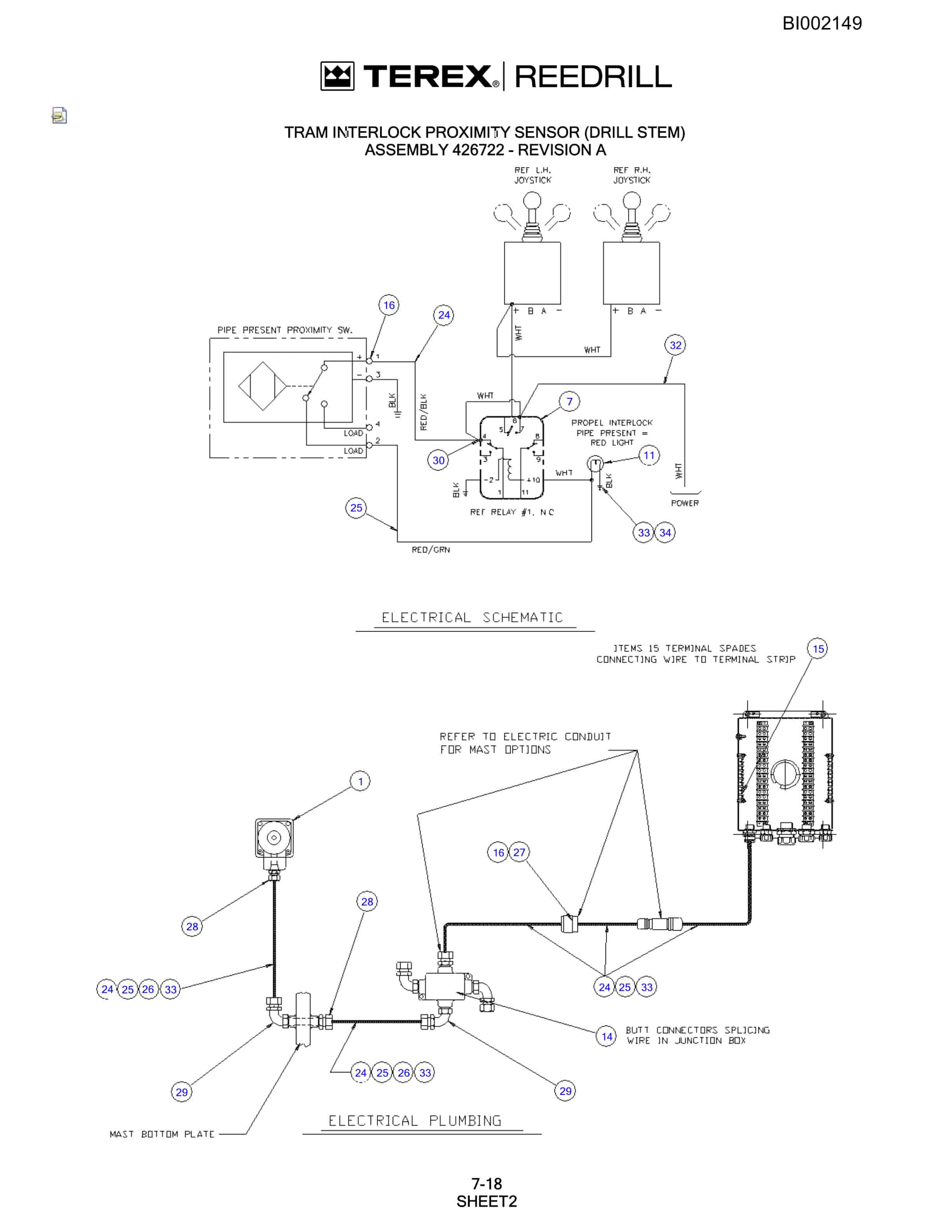 Bucyrus SKS-W Infinity Blasthole Drill Parts Catalog BI002149-5
