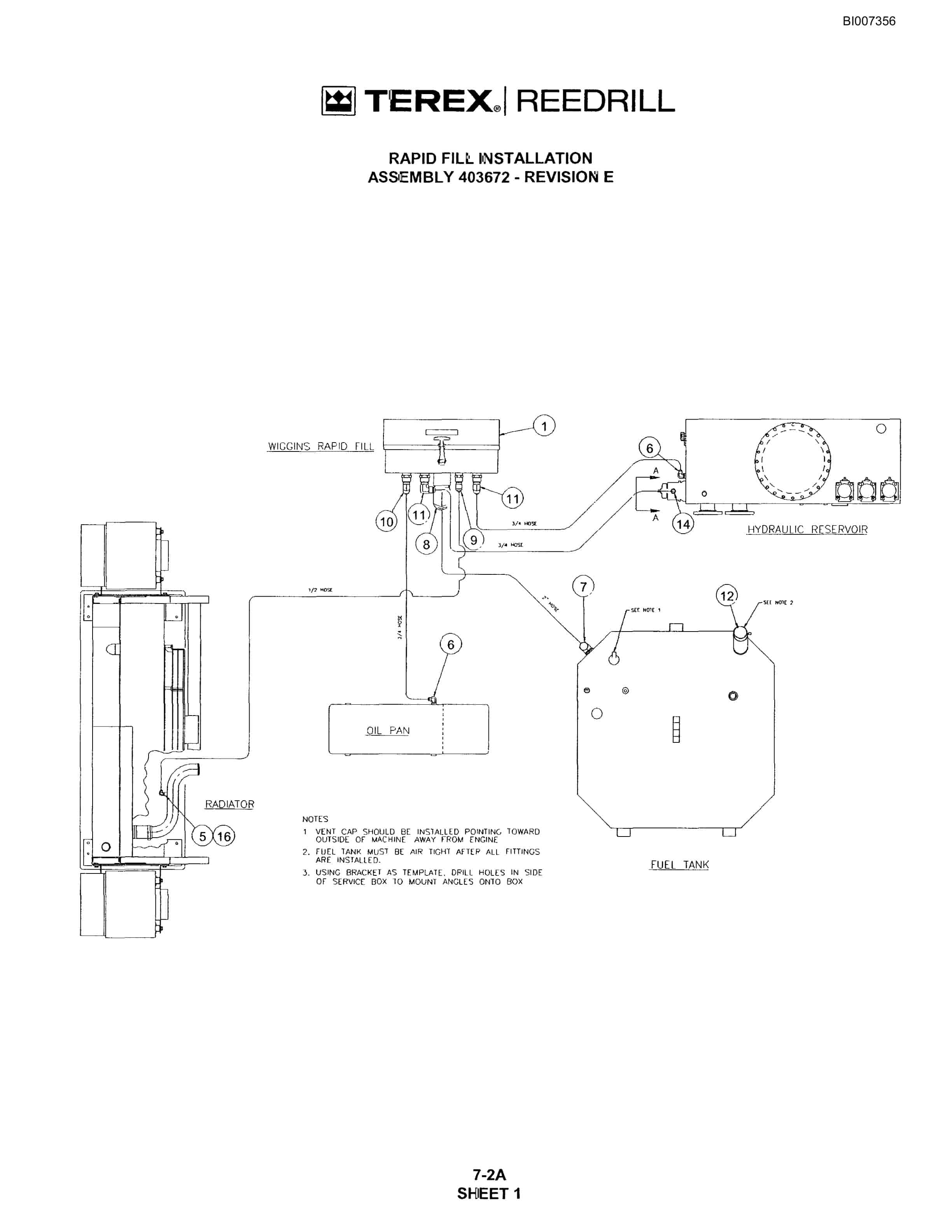 Bucyrus SKS-W Infinity Blasthole Drill Parts Catalog BI007356-3