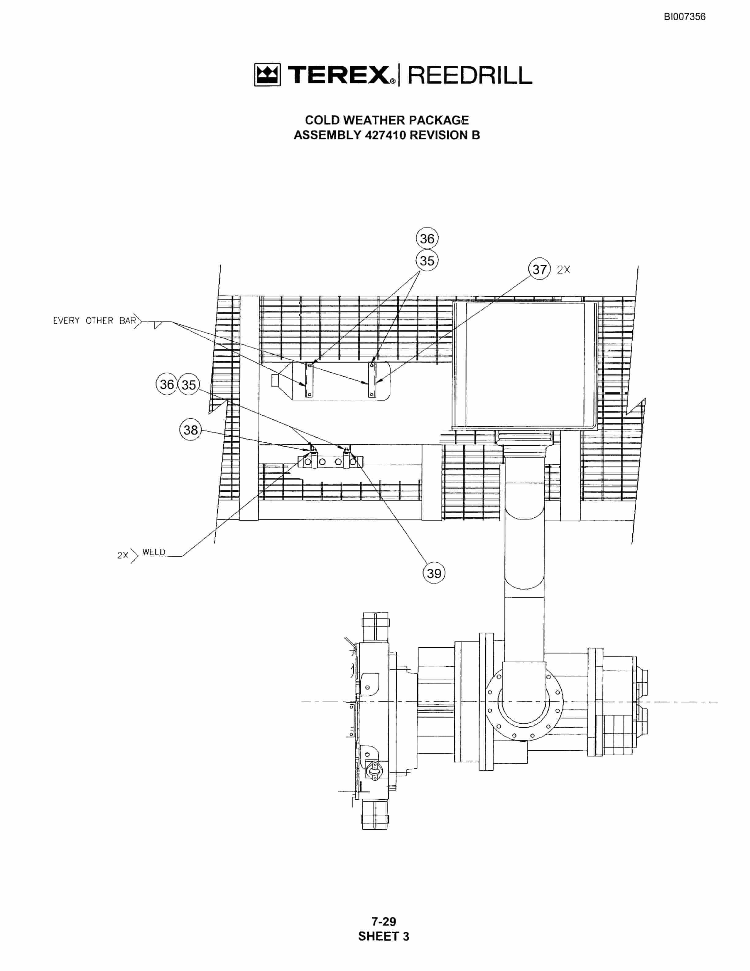 Bucyrus SKS-W Infinity Blasthole Drill Parts Catalog BI007356-5
