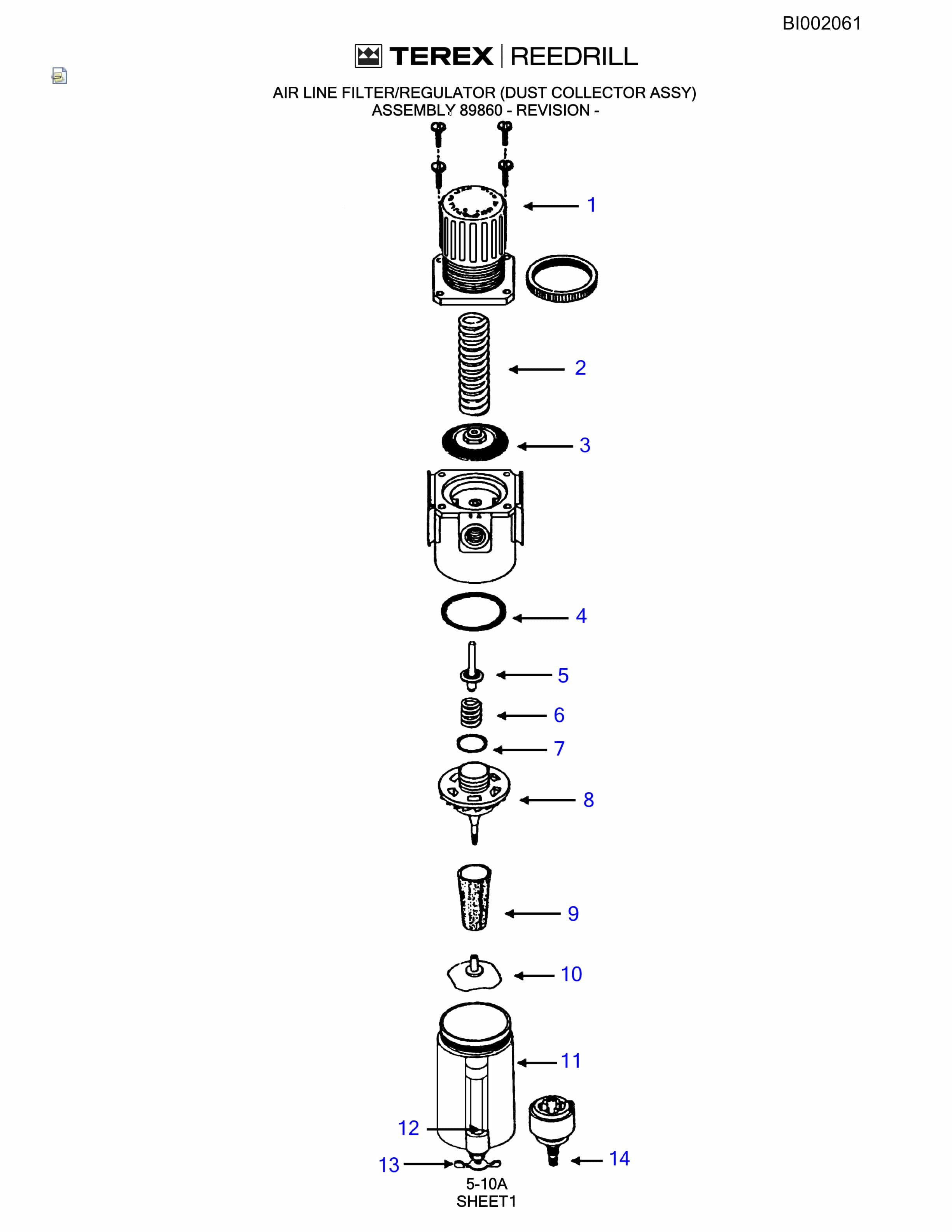 Bucyrus SKS-W Rotary Drill Parts Catalog BI002061-2