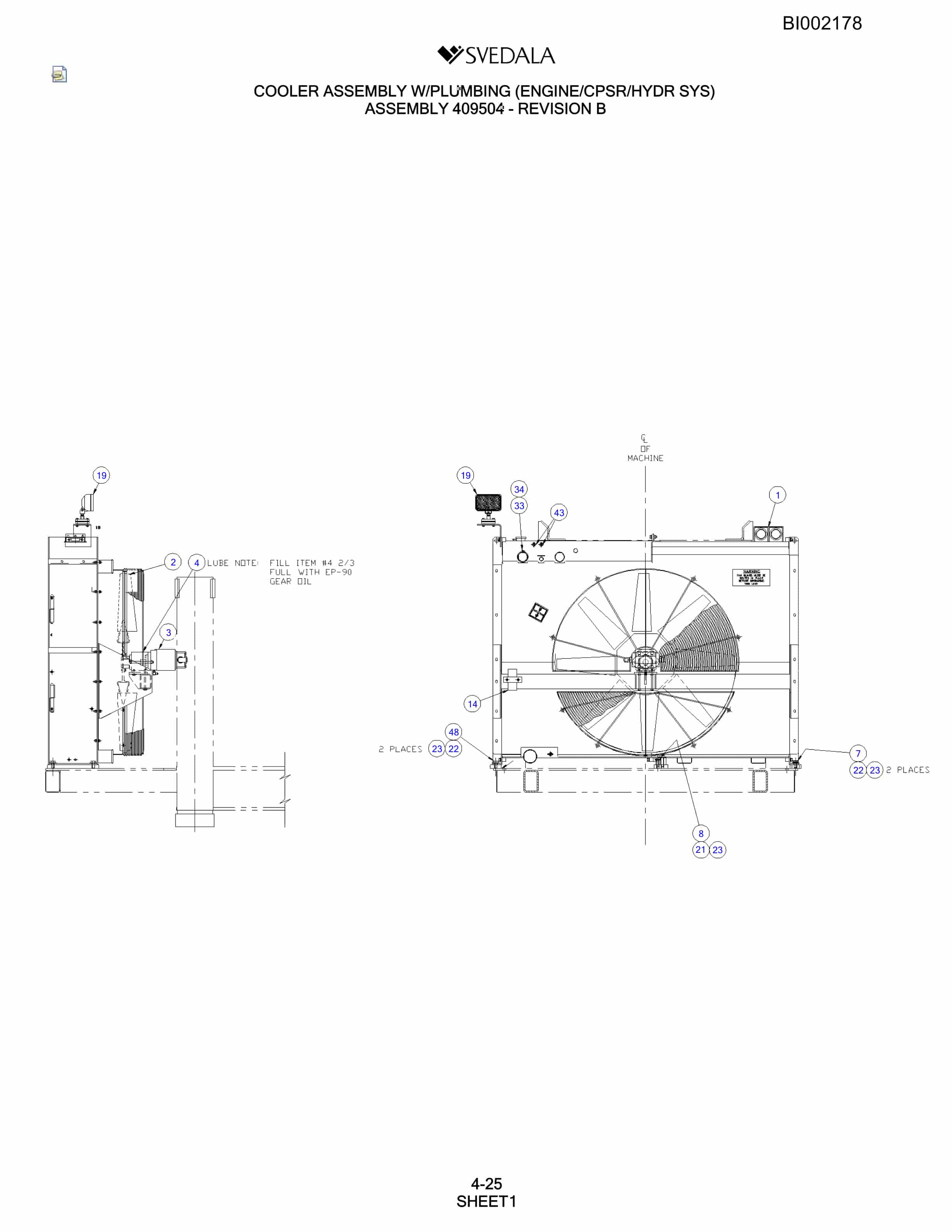 Bucyrus SKT Infinity Blasthole Drill Parts Catalog BI002178-2