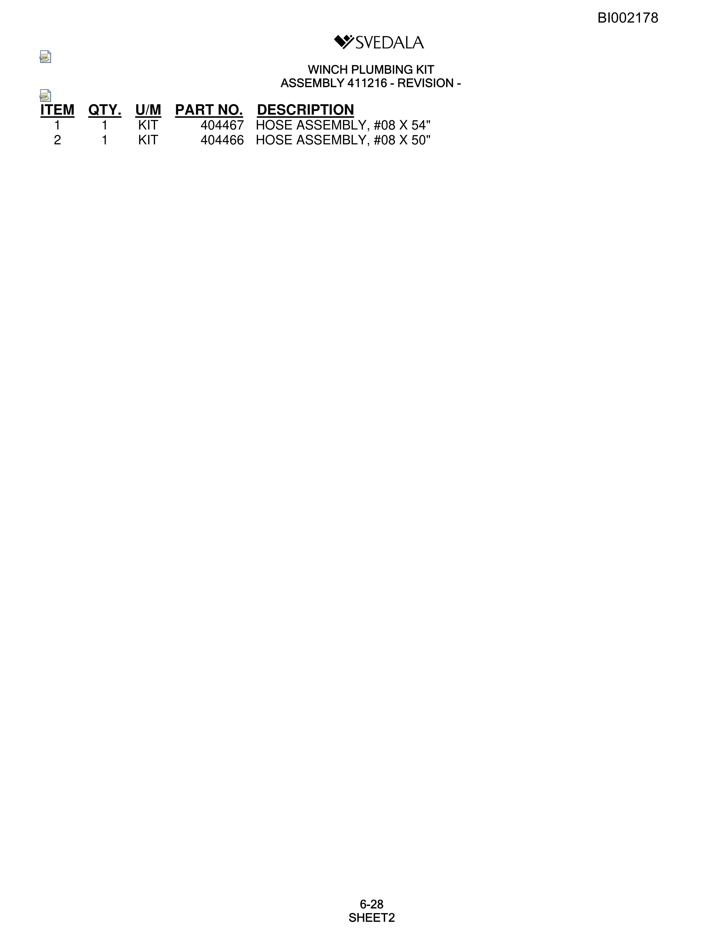 Bucyrus SKT Infinity Blasthole Drill Parts Catalog BI002178-4
