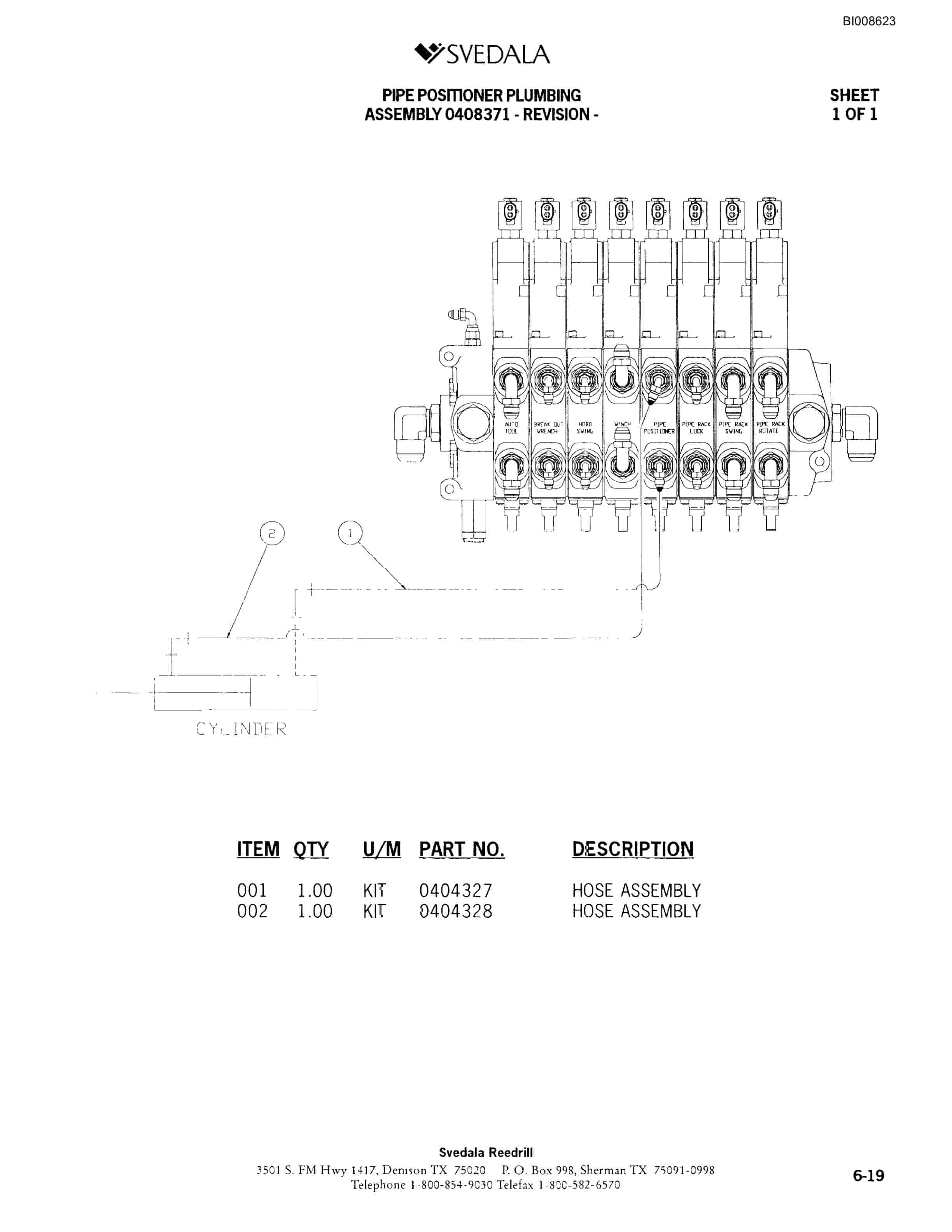 Bucyrus SKT Infinity Blasthole Drill Parts Catalog BI008623-3