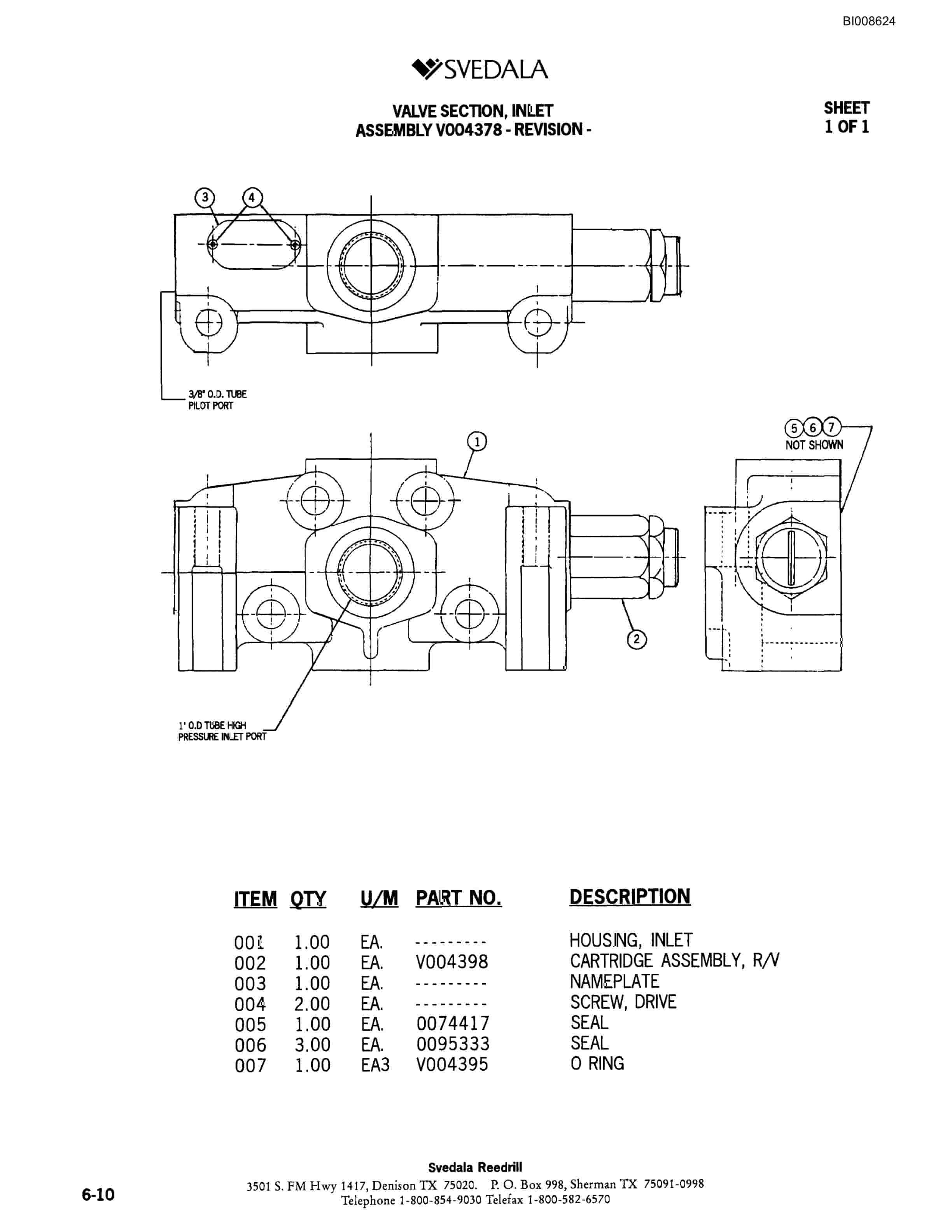 Bucyrus SKT Infinity Blasthole Drill Parts Catalog BI008624-3