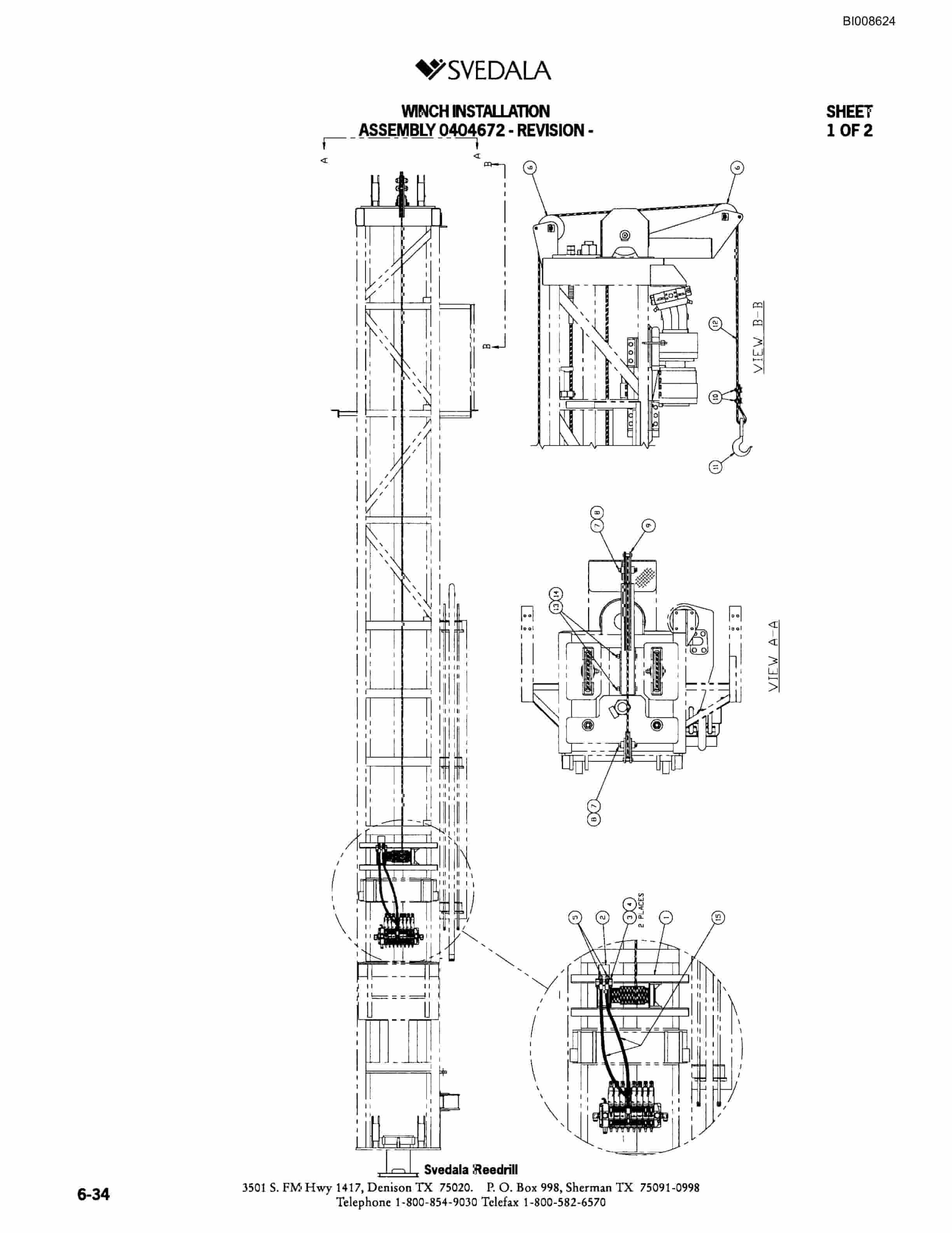 Bucyrus SKT Infinity Blasthole Drill Parts Catalog BI008624-4