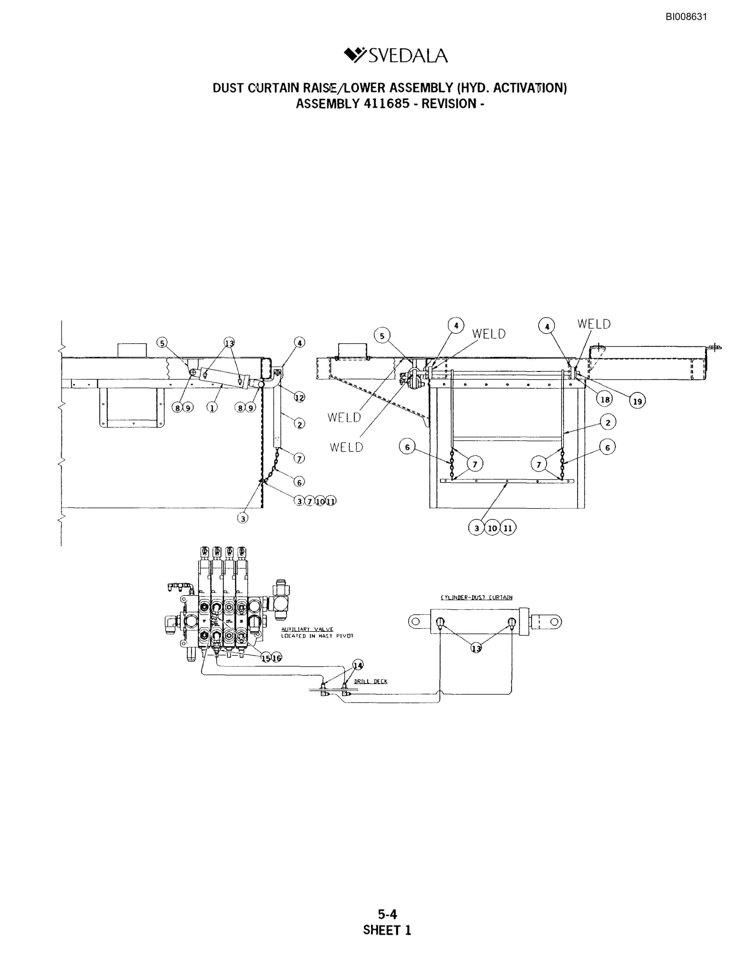 Bucyrus SKT Infinity Blasthole Drill Parts Catalog BI008631-2