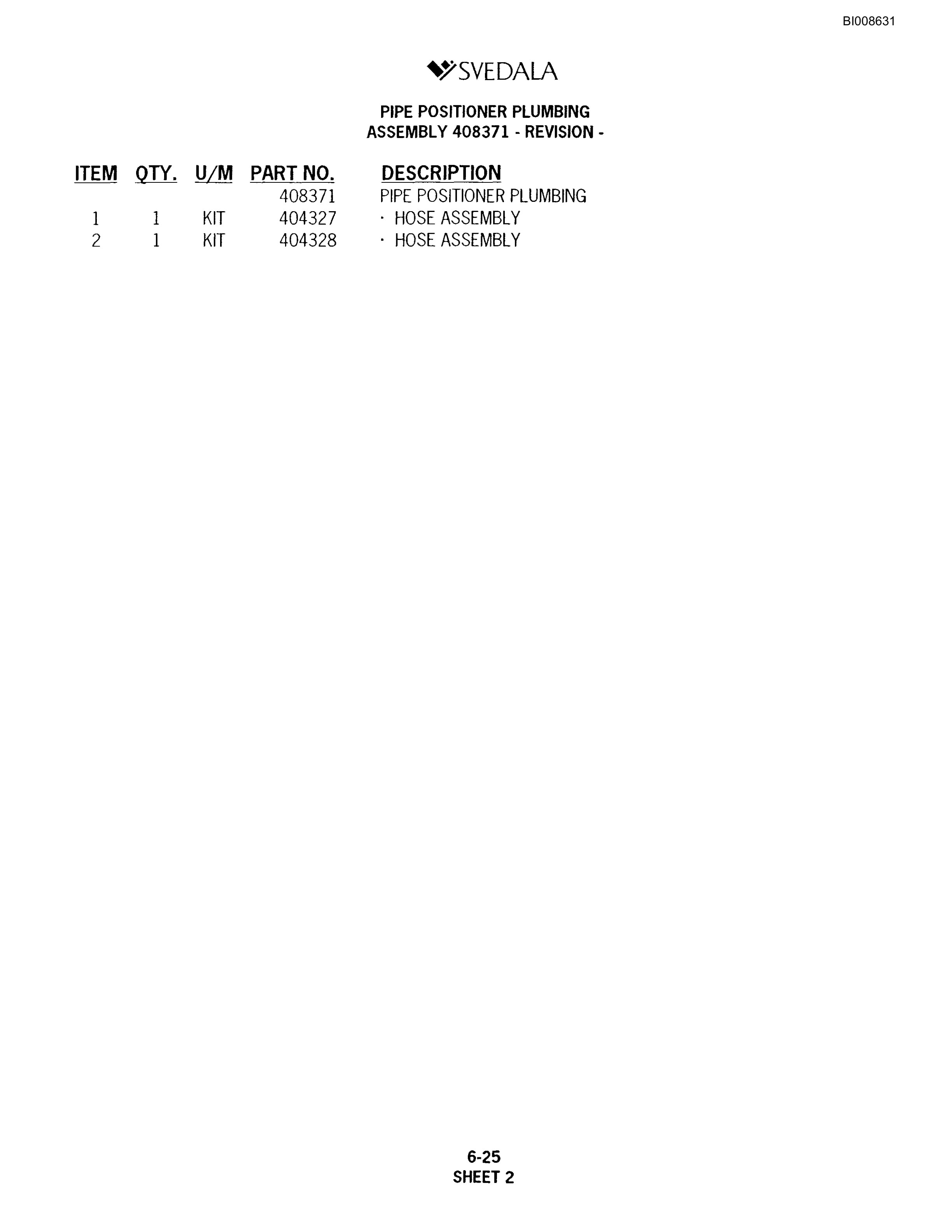 Bucyrus SKT Infinity Blasthole Drill Parts Catalog BI008631-3