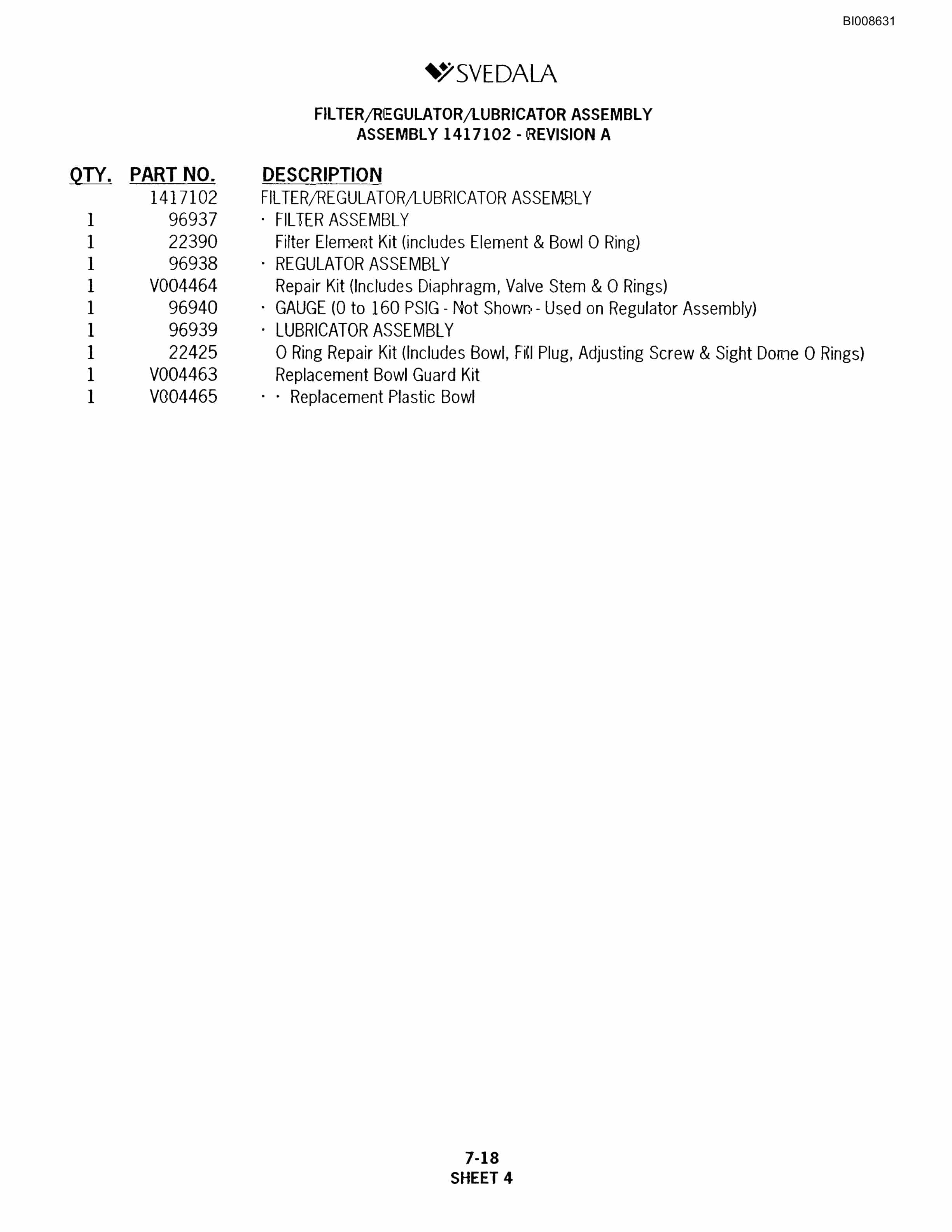 Bucyrus SKT Infinity Blasthole Drill Parts Catalog BI008631-5