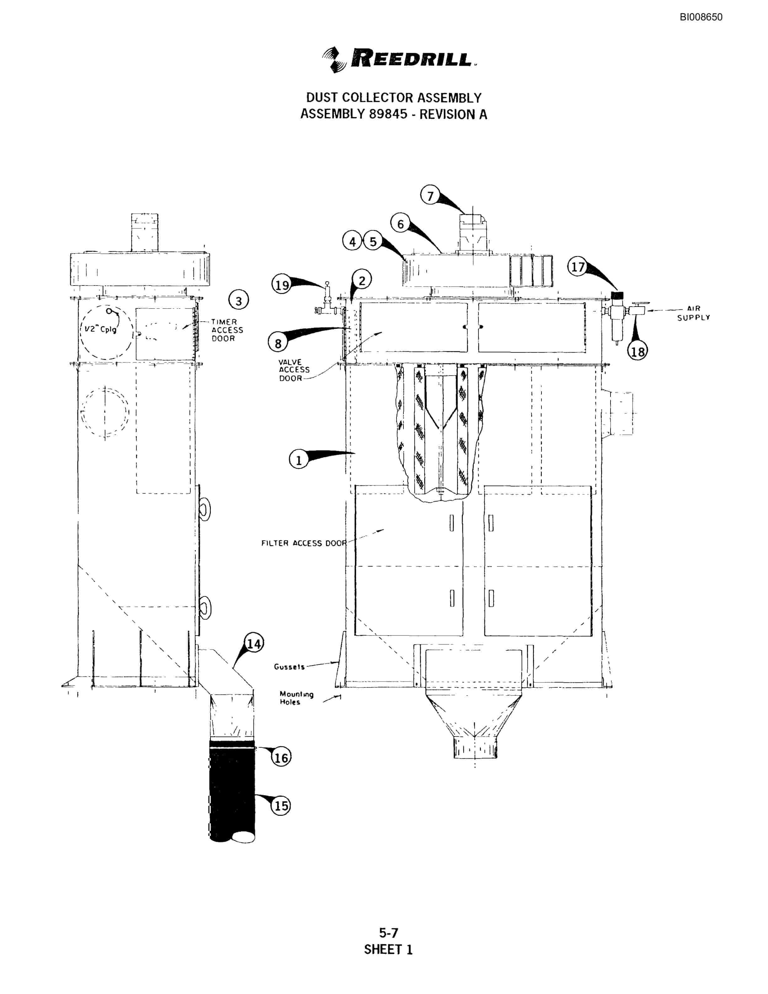 Bucyrus SKT Infinity Blasthole Drill Parts Catalog BI008650-2