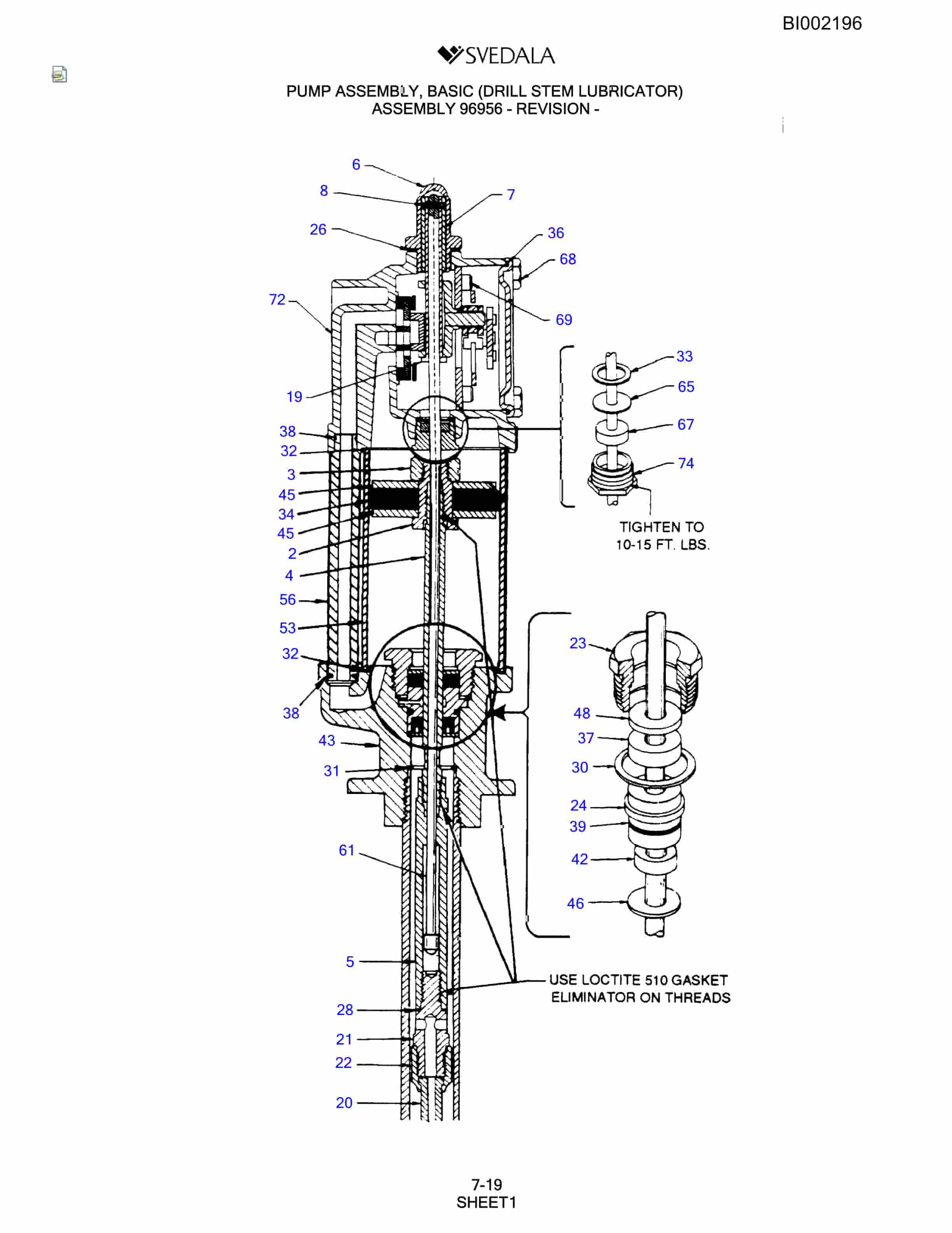 Bucyrus SKTT Infinity Blasthole Drill Parts Catalog BI002196-5