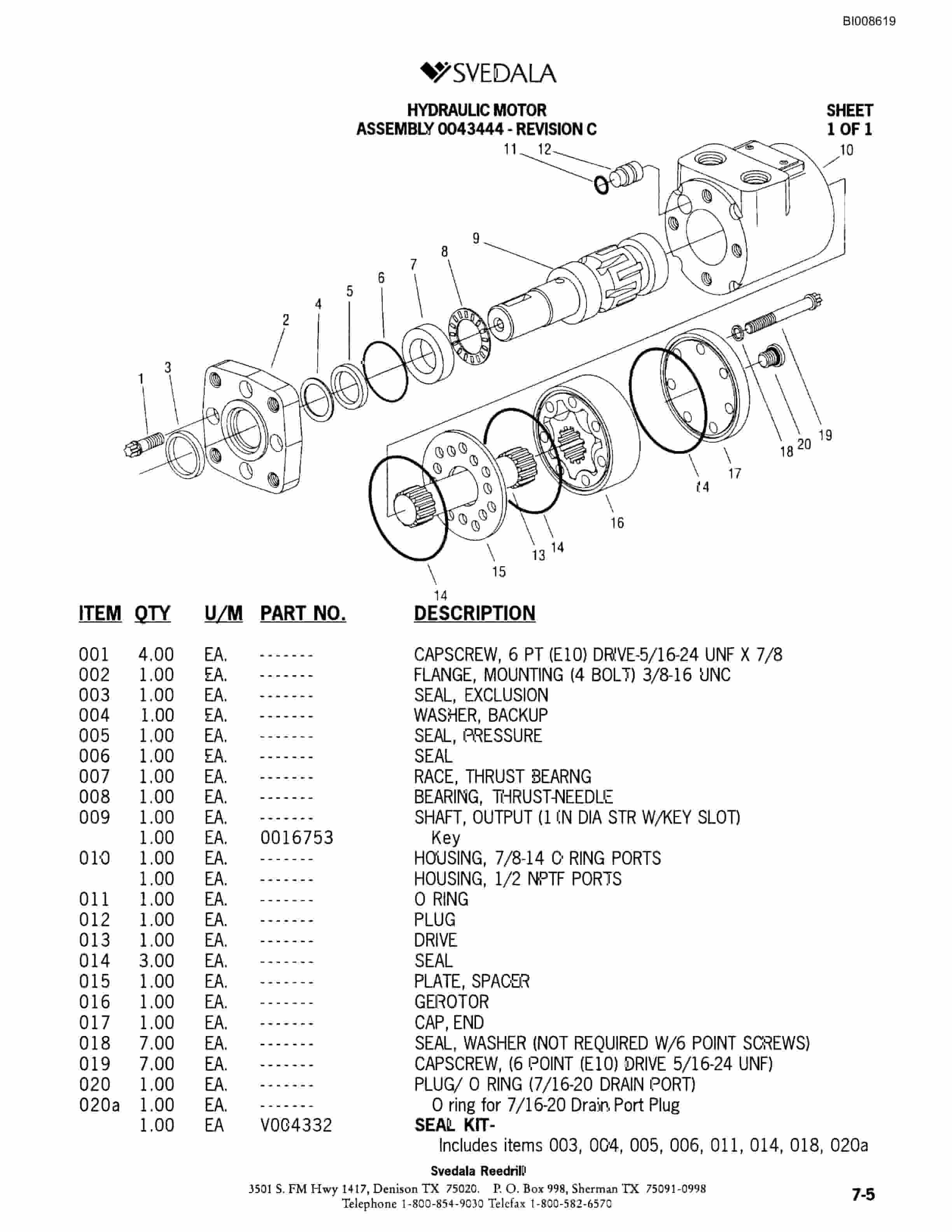 Bucyrus SKTT Infinity Blasthole Drill Parts Catalog BI008619-4