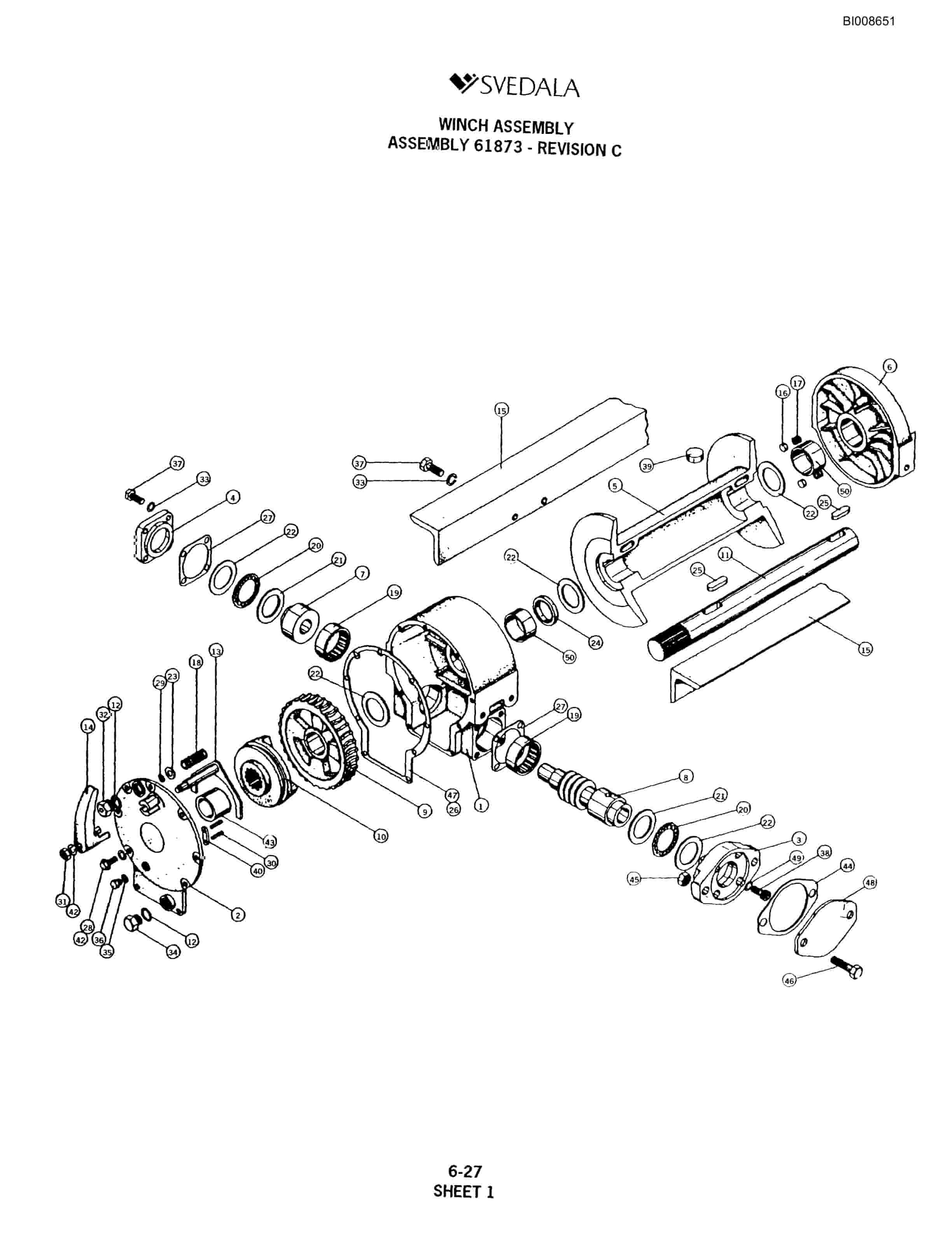 Bucyrus SKTT Infinity Blasthole Drill Parts Catalog BI008651-3