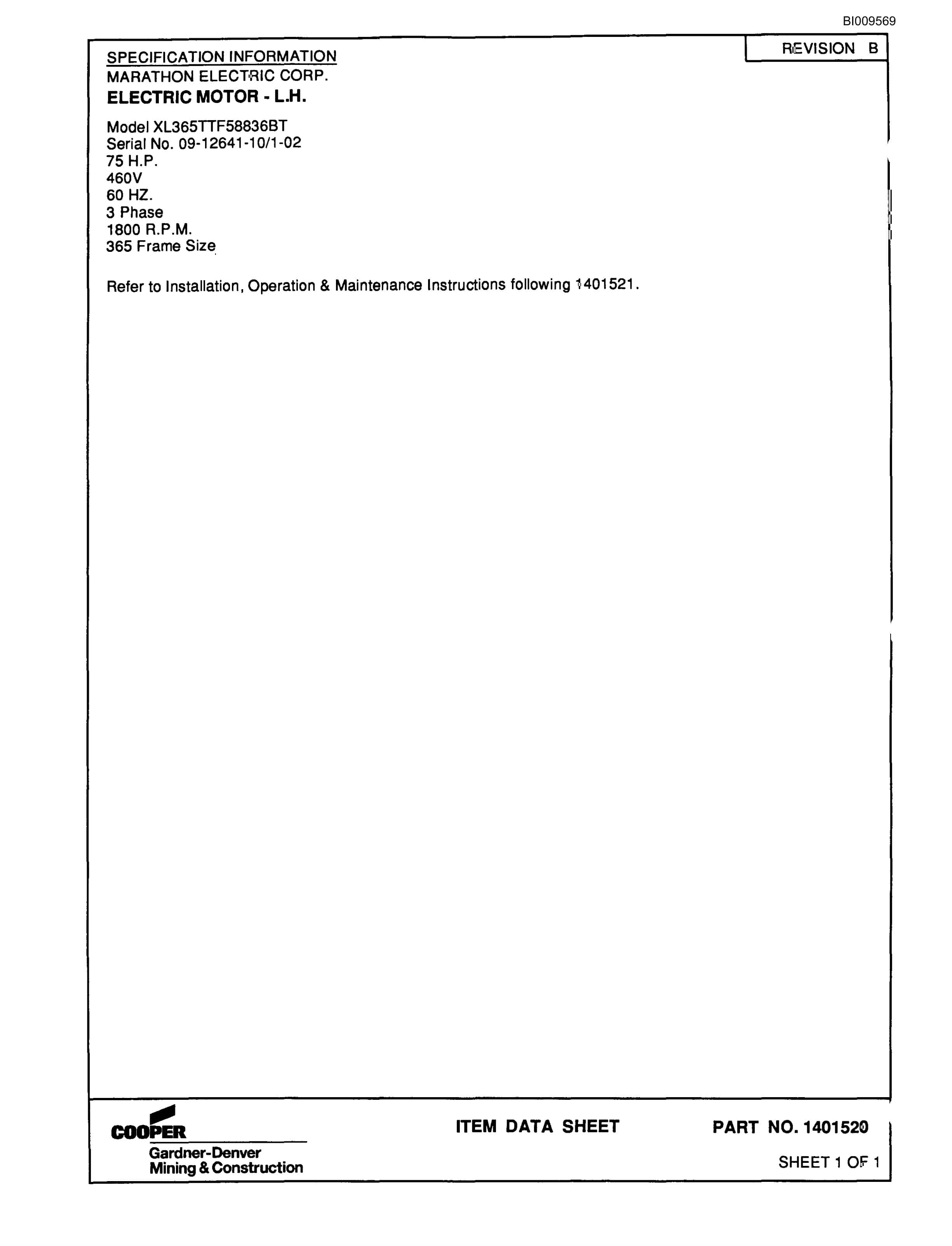 Bucyrus Specical 2 Boom Truck Jumbo Parts Catalog BI009569-3