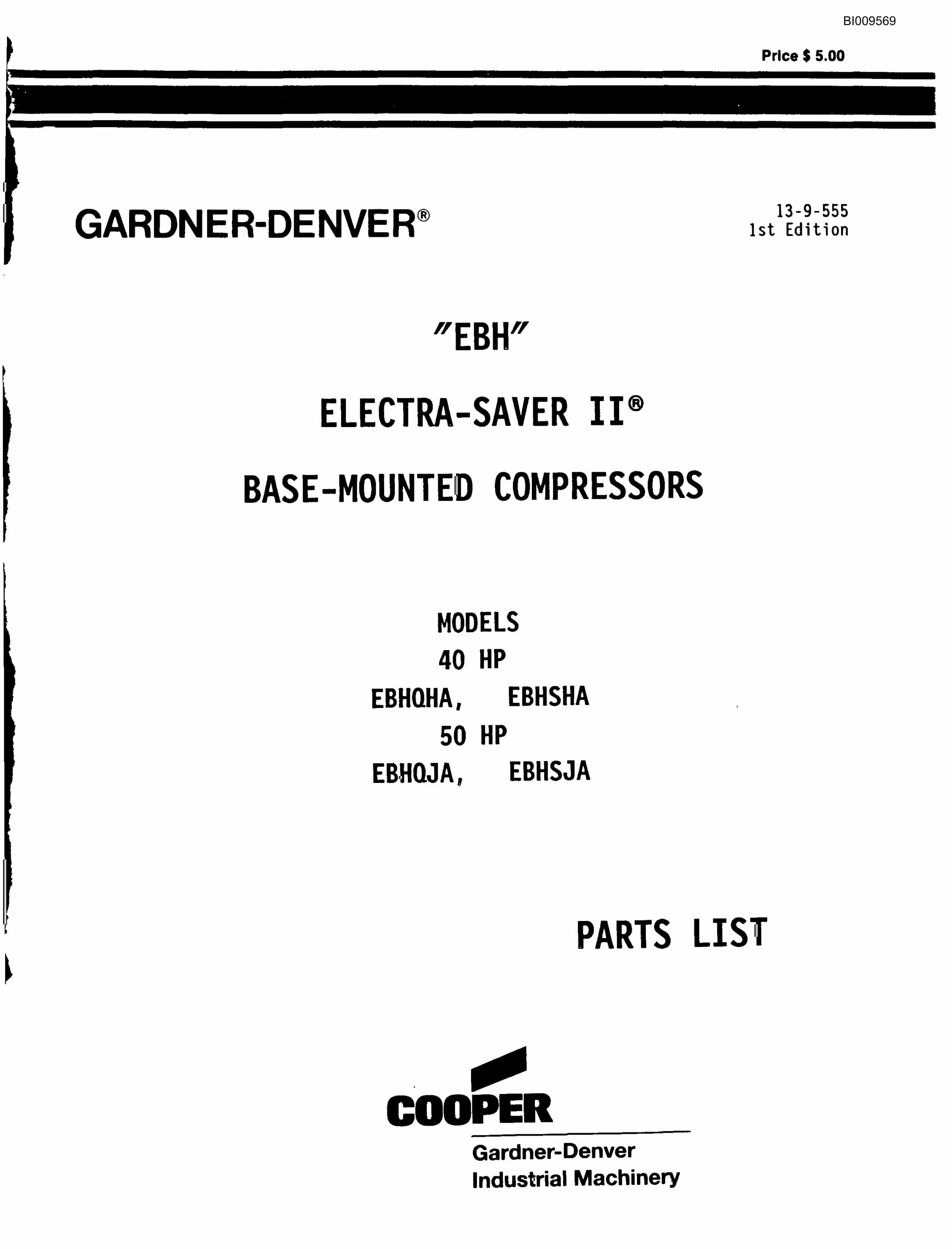 Bucyrus Specical 2 Boom Truck Jumbo Parts Catalog BI009569-5