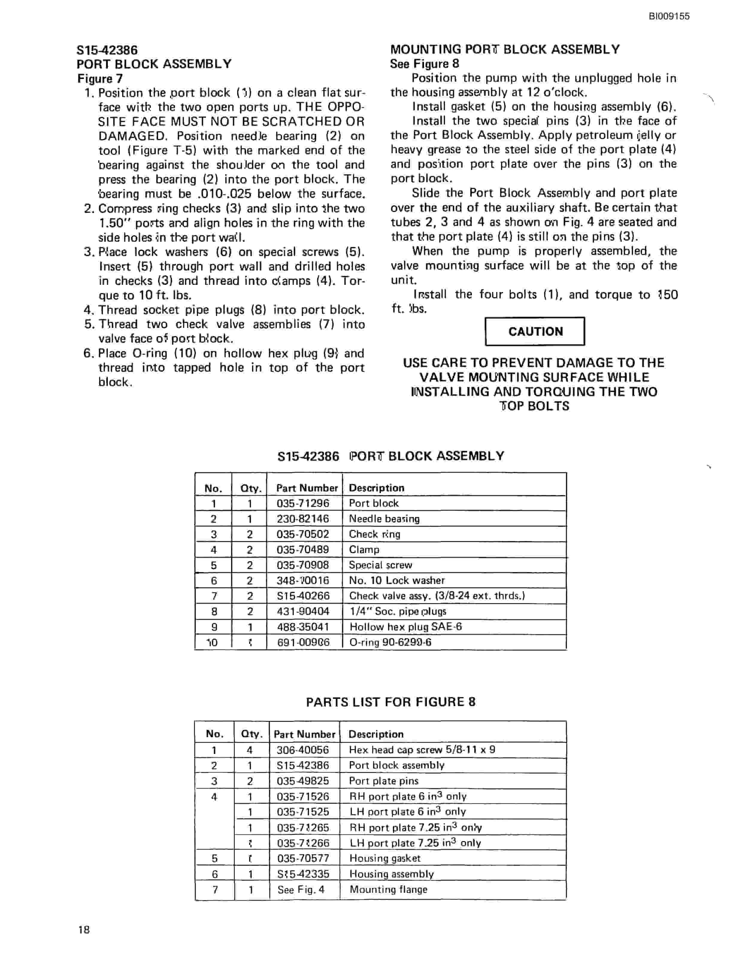 Bucyrus Specical Jumbo Secondary Drill Parts Catalog BI009155-3