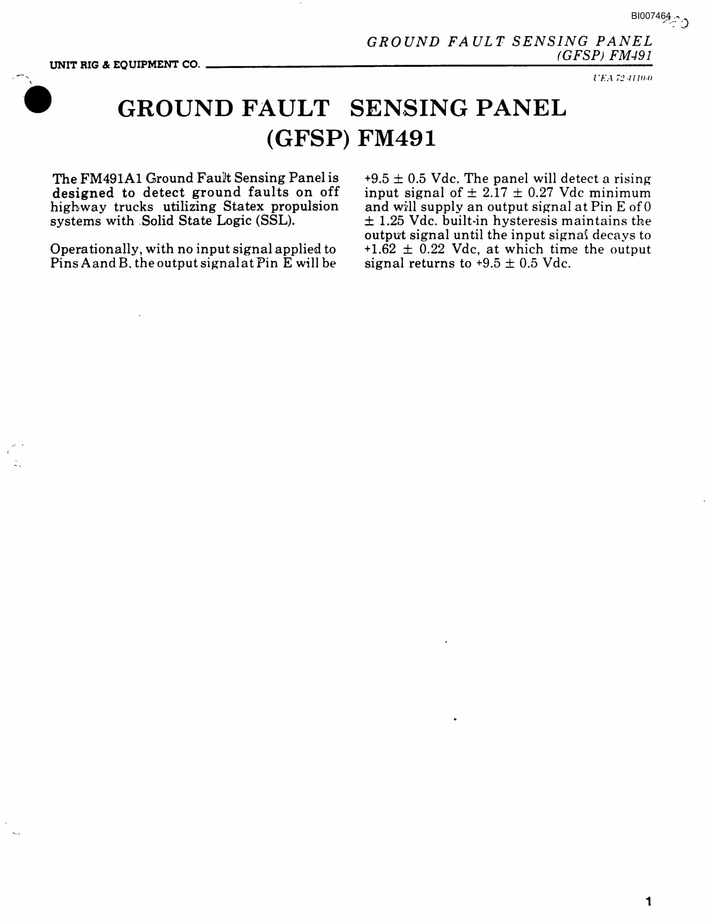 Bucyrus Statex II Electrical Technical Manual BI007464-2