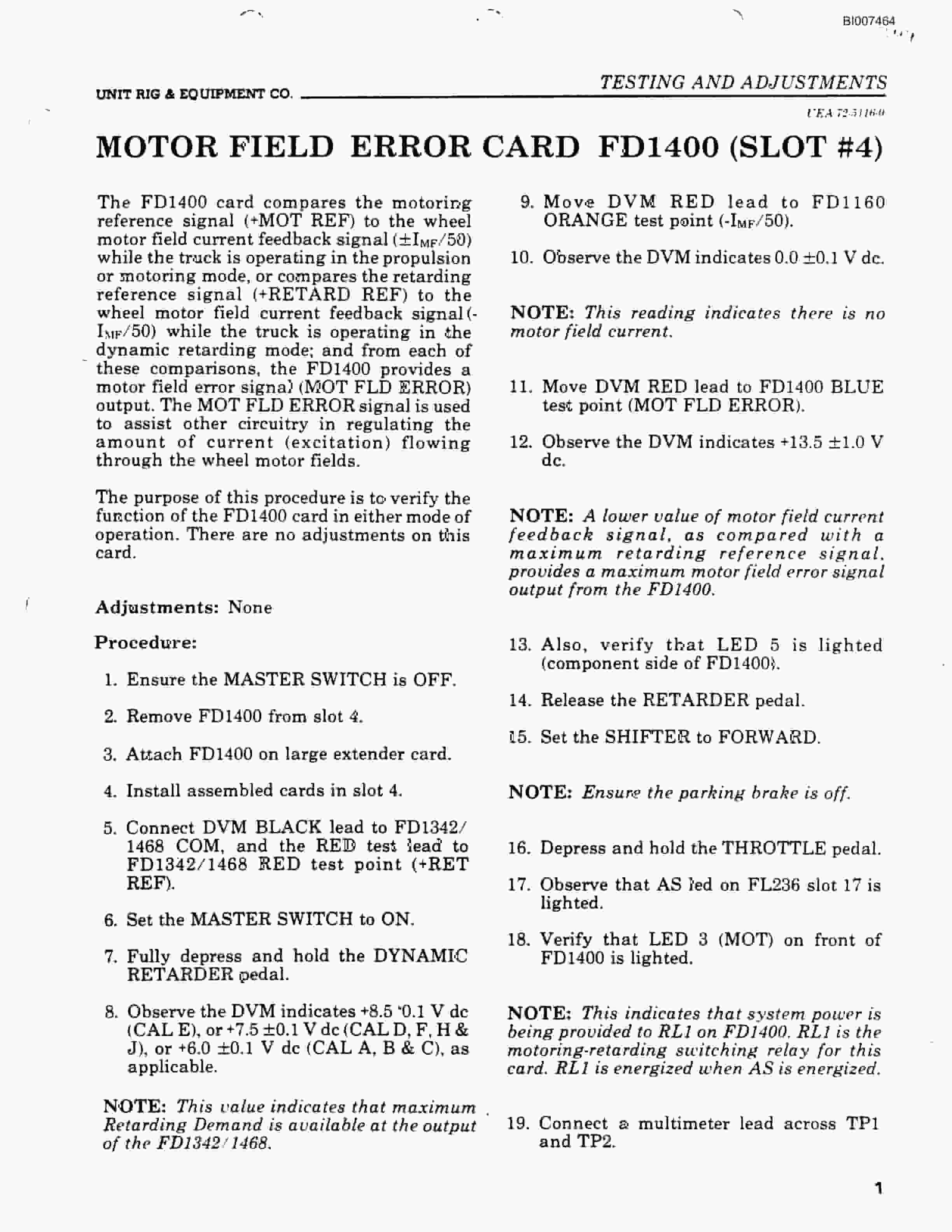 Bucyrus Statex II Electrical Technical Manual BI007464-3