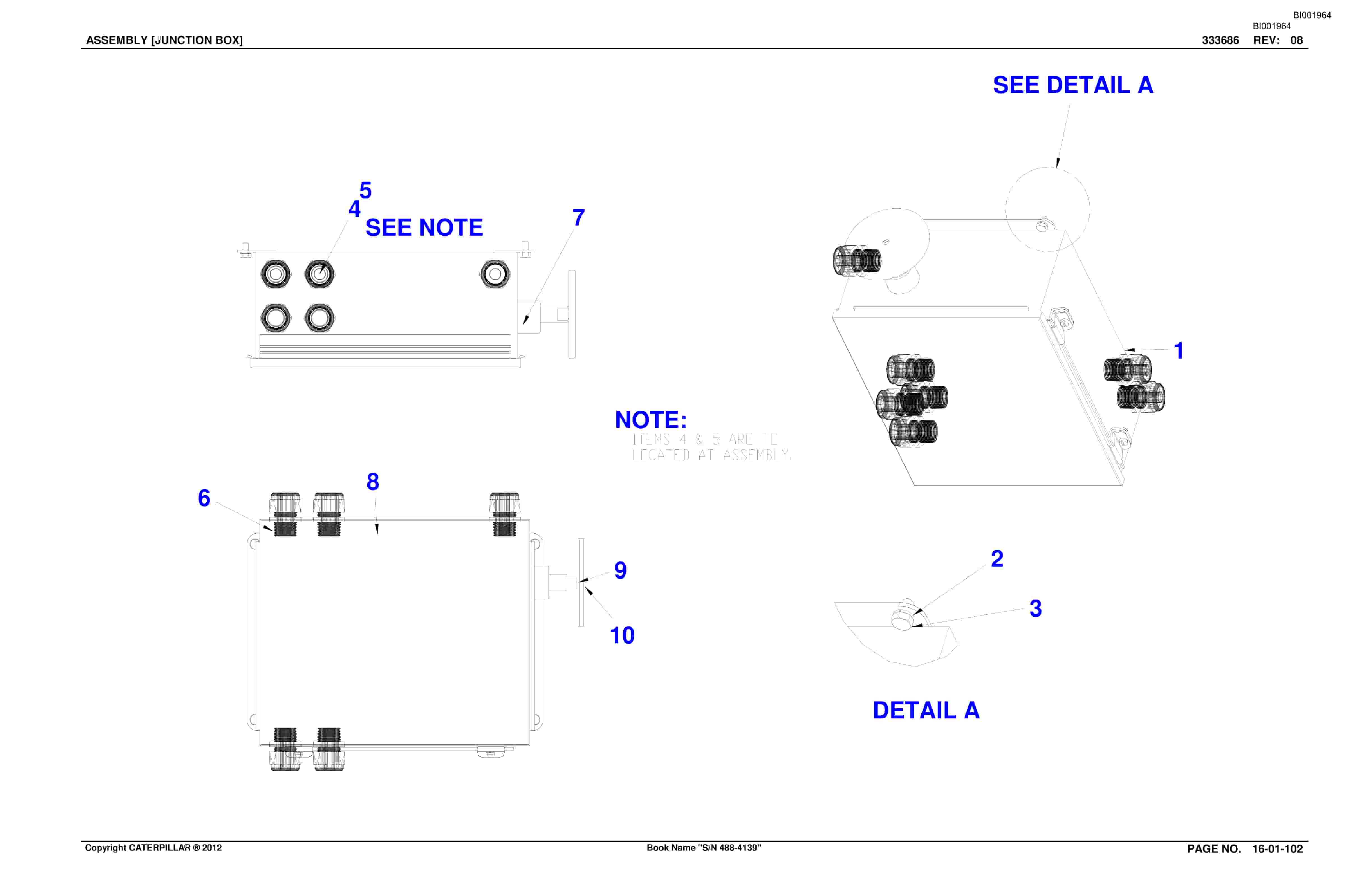Bucyrus SU488 DN SCOOP Parts Catalog BI001964-2