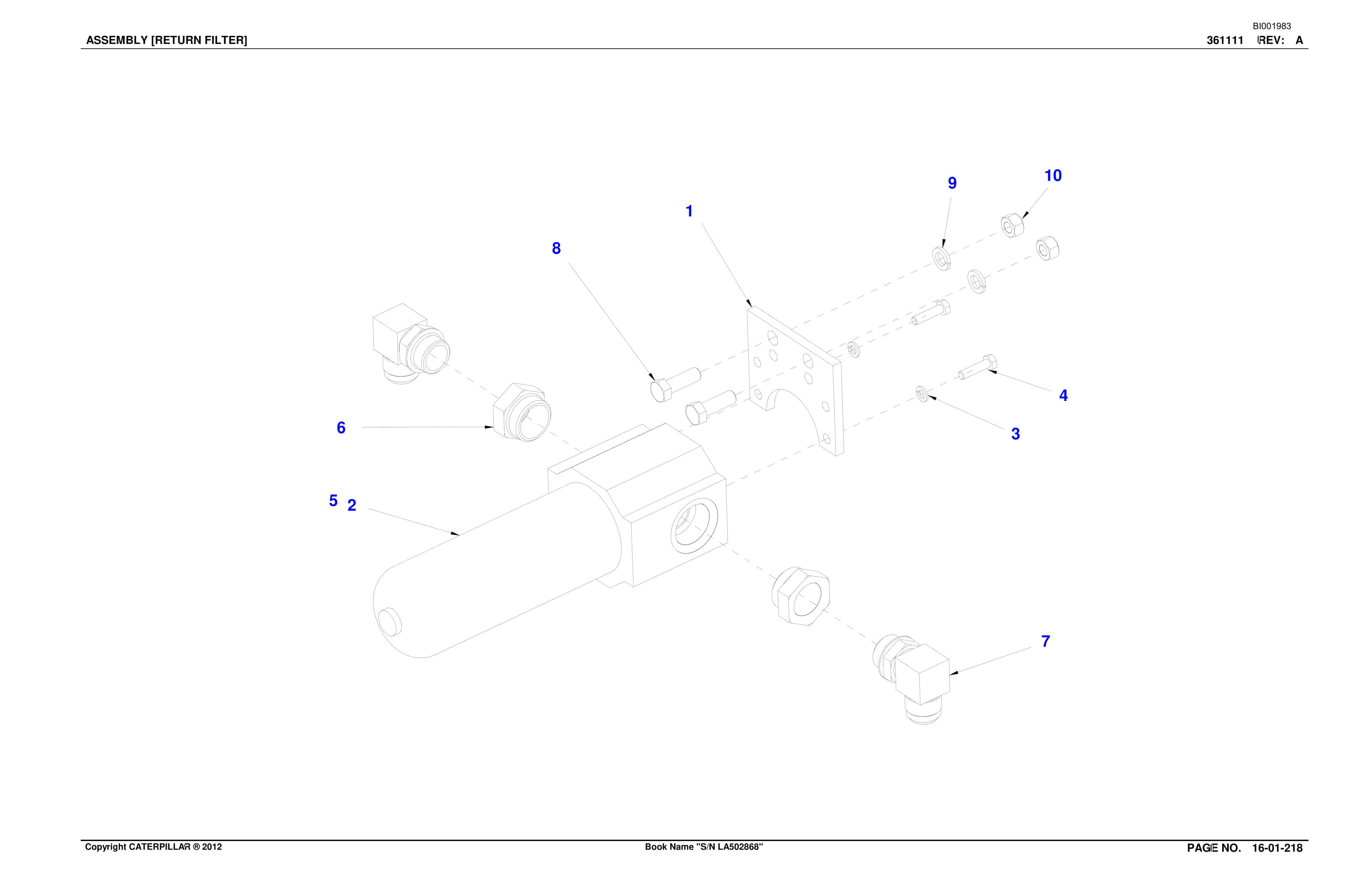 Bucyrus SU488 L SCOOP Parts Catalog BI001983-3