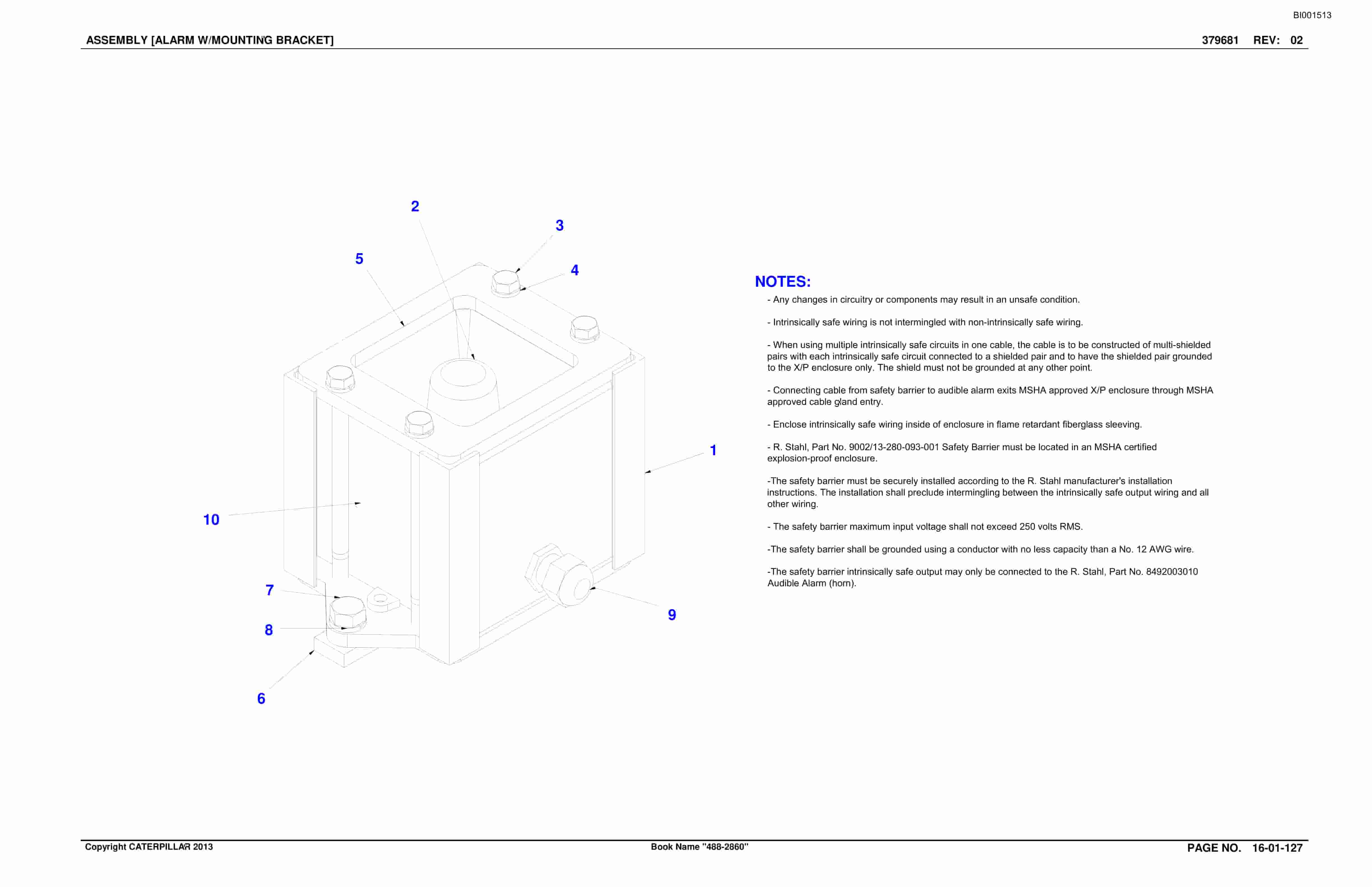 Bucyrus SU488 MA SCOOP Parts Catalog BI001513-2