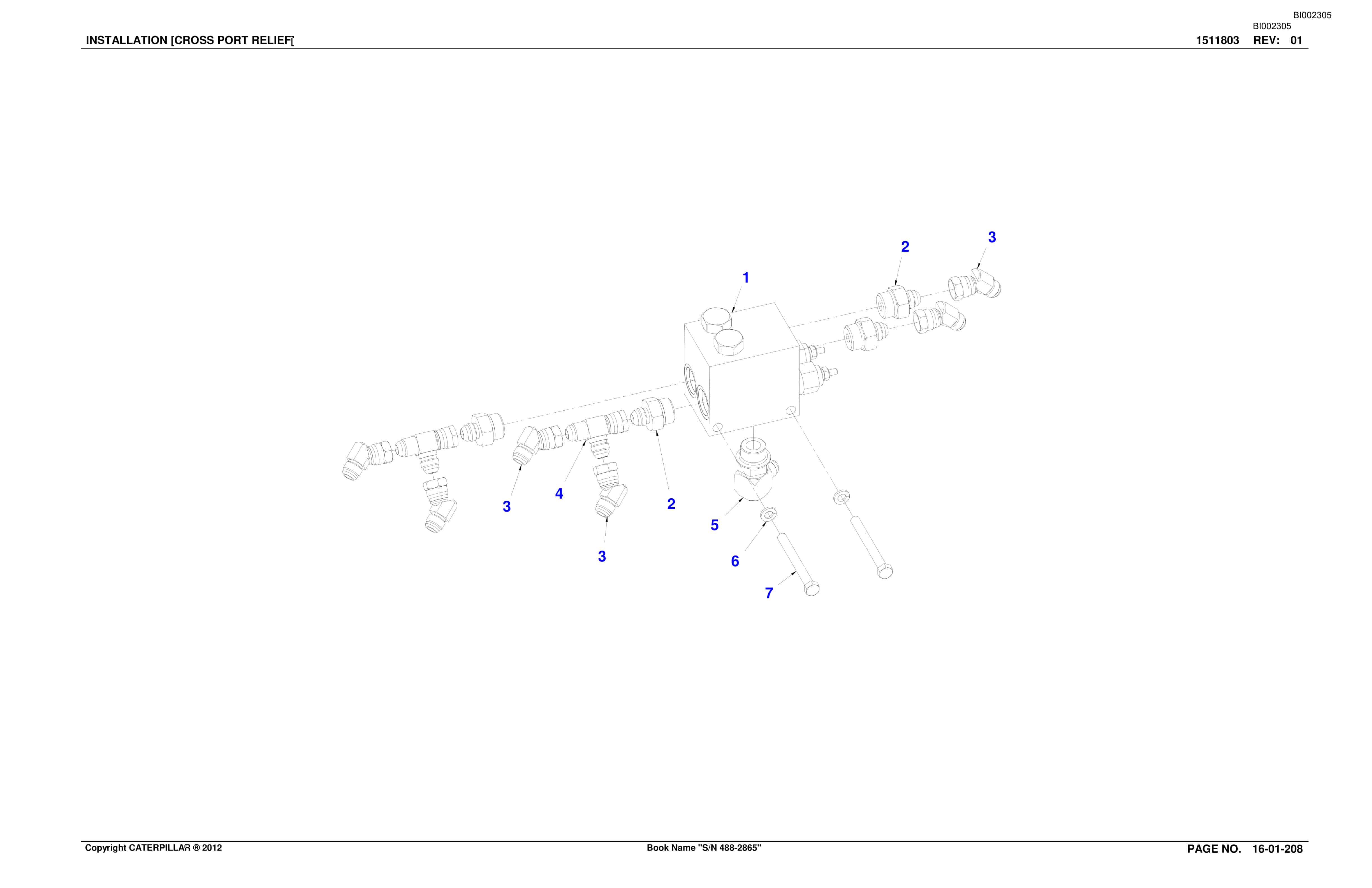 Bucyrus SU488 SCOOP Parts Catalog BI002305-2