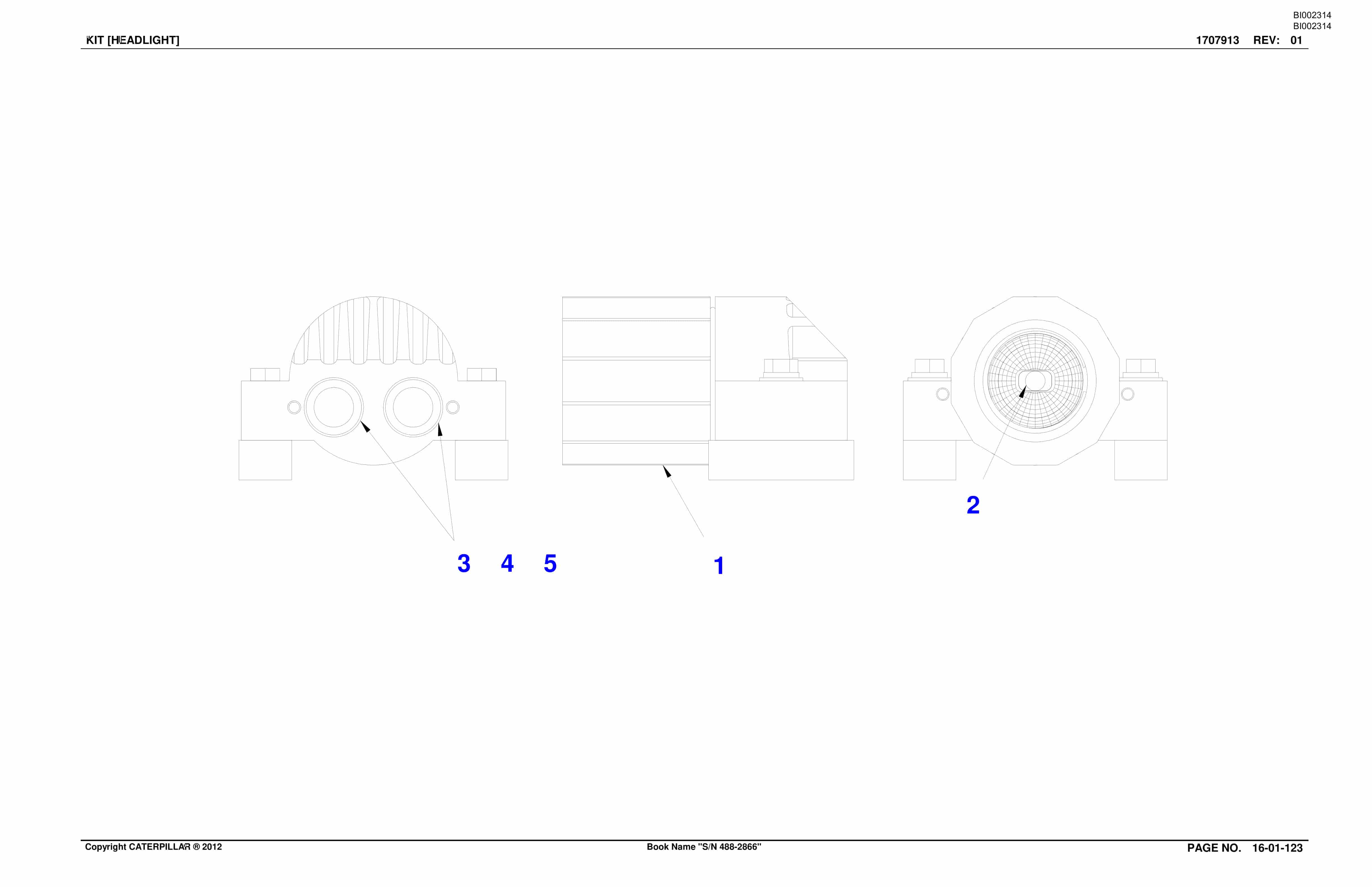 Bucyrus SU488 SCOOP Parts Catalog BI002314-2