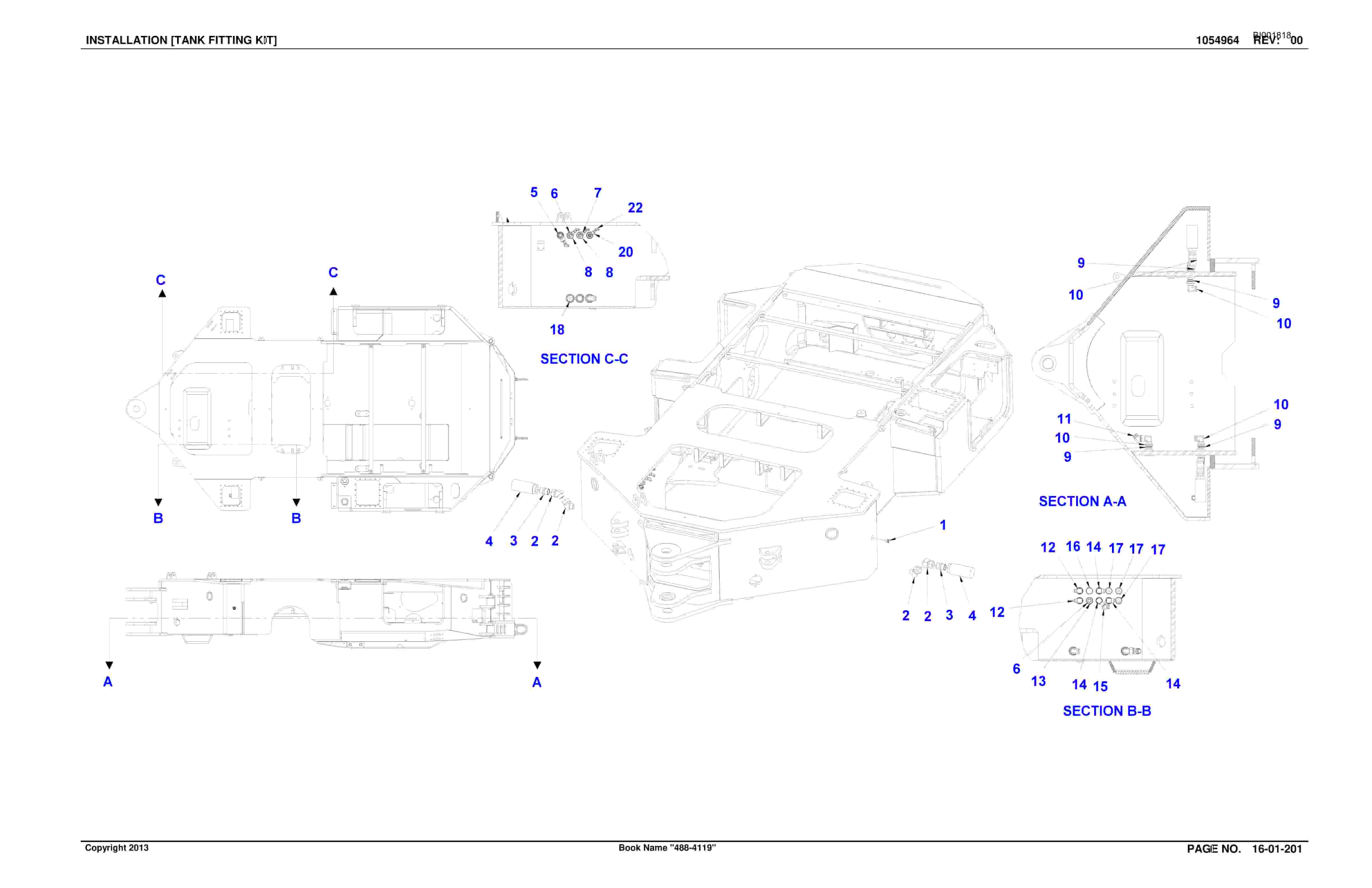 Bucyrus SU488D SCOOP Parts Catalog BI001818-2