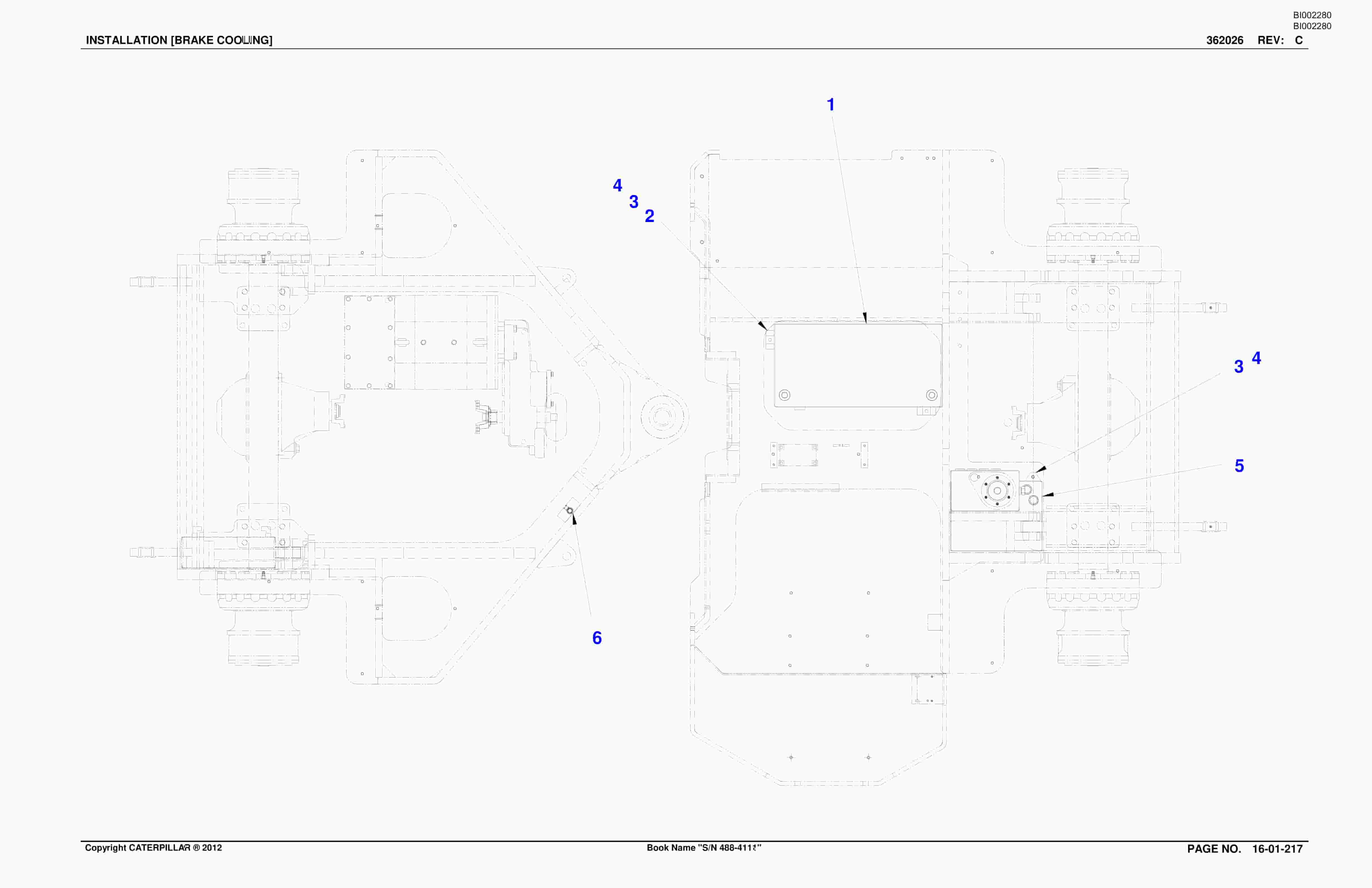 Bucyrus SU488L SCOOP Parts Catalog BI002280-4