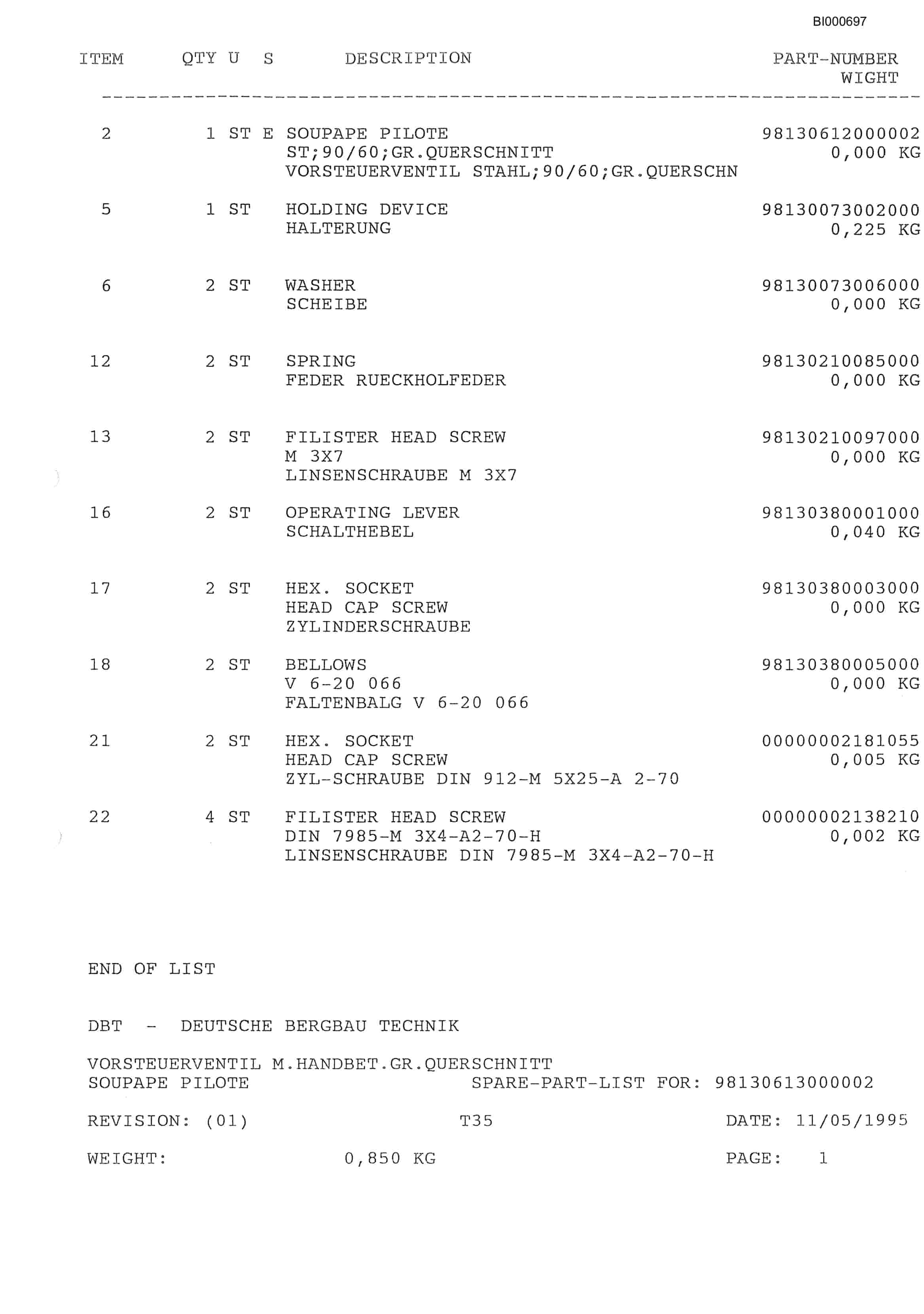 Bucyrus Sufco Conveyor Parts Catalog BI000697-3