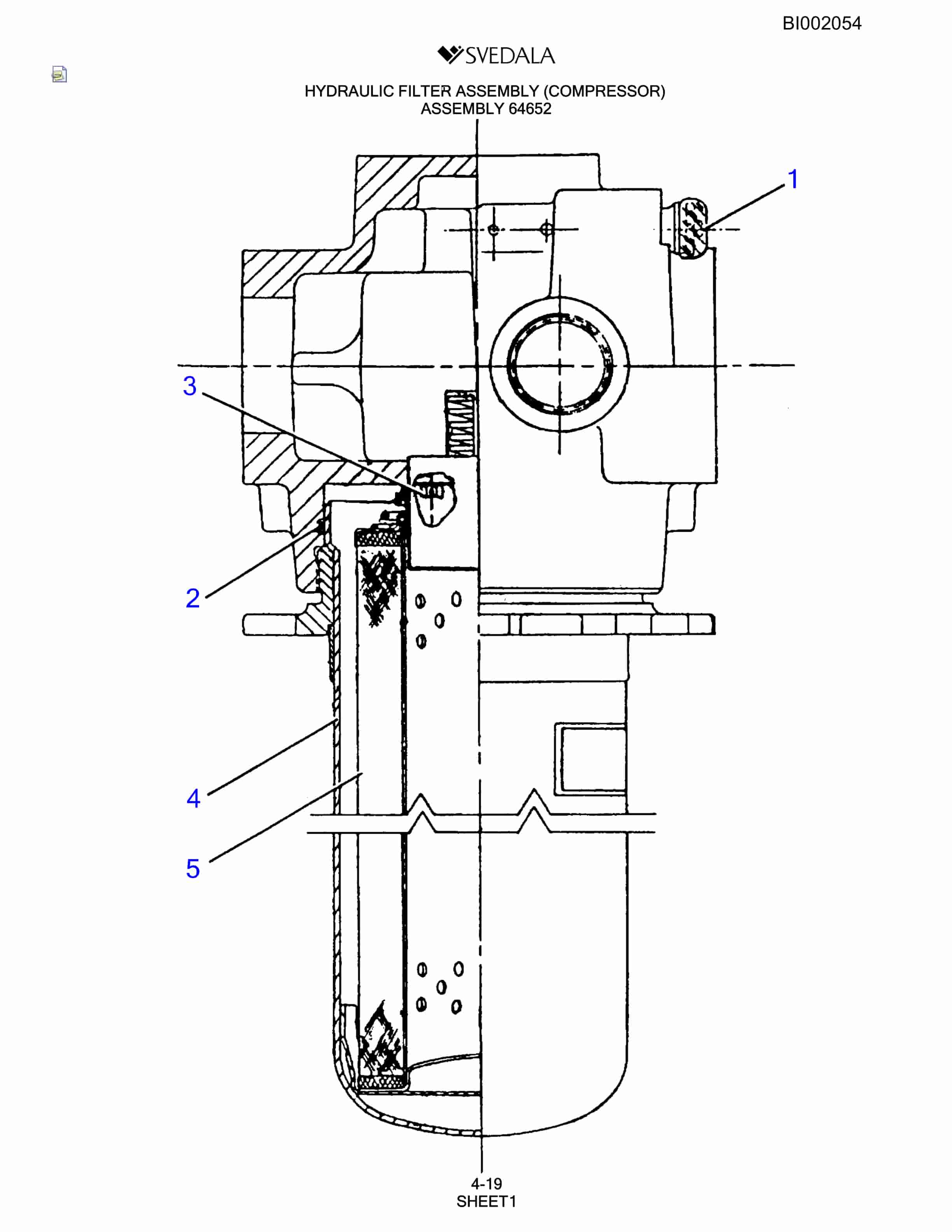 Bucyrus Svedala Drill Parts Catalog BI002054-2