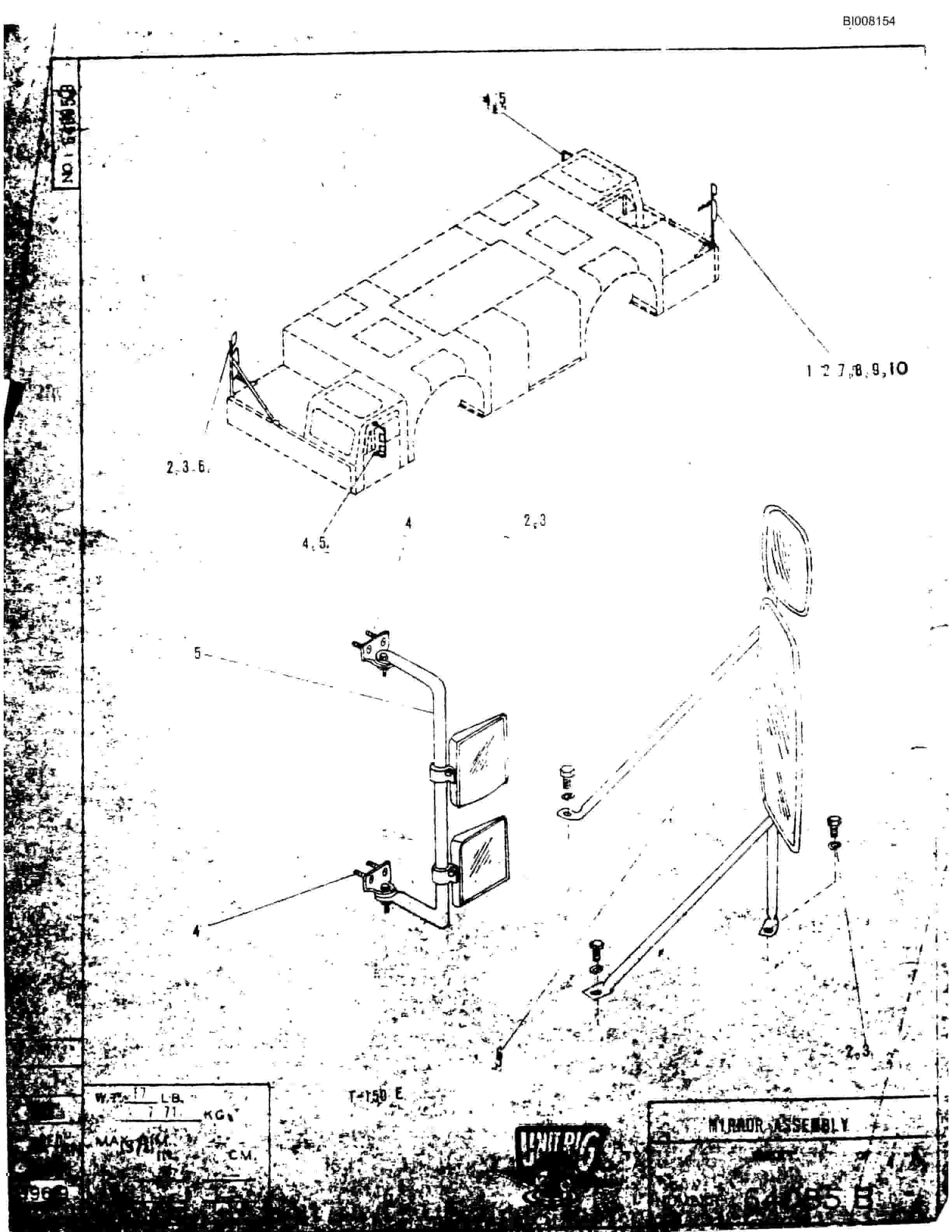 Bucyrus T-150 Aircraft Tow Tractor Parts Catalog BI008154-2