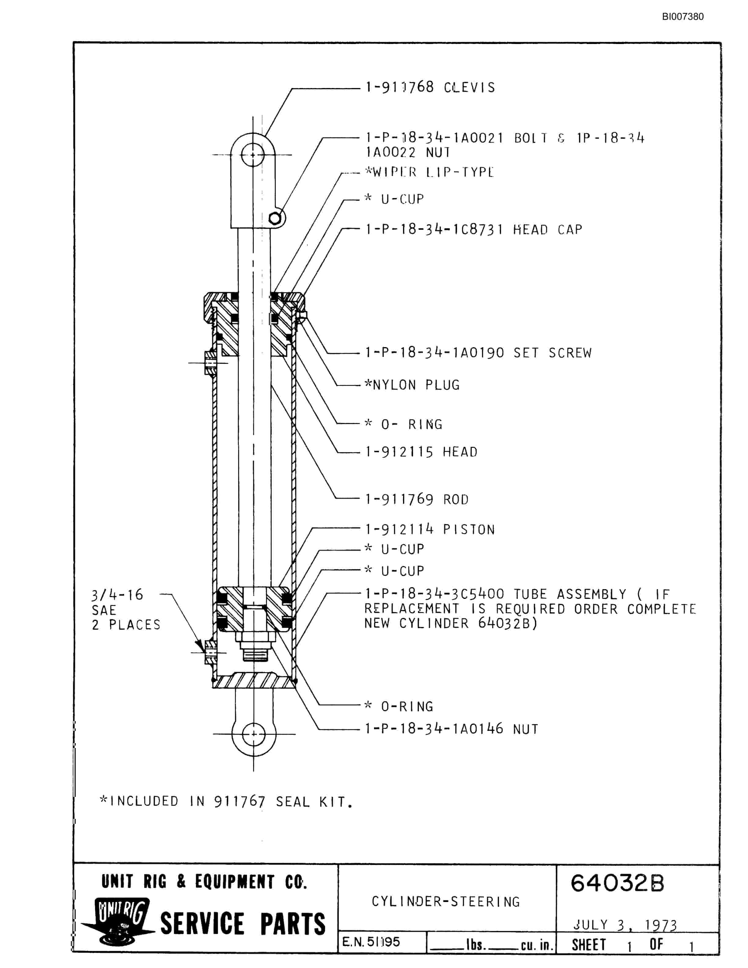 Bucyrus T-90 Aircraft Tow Tractor Technical Manual BI007380-5