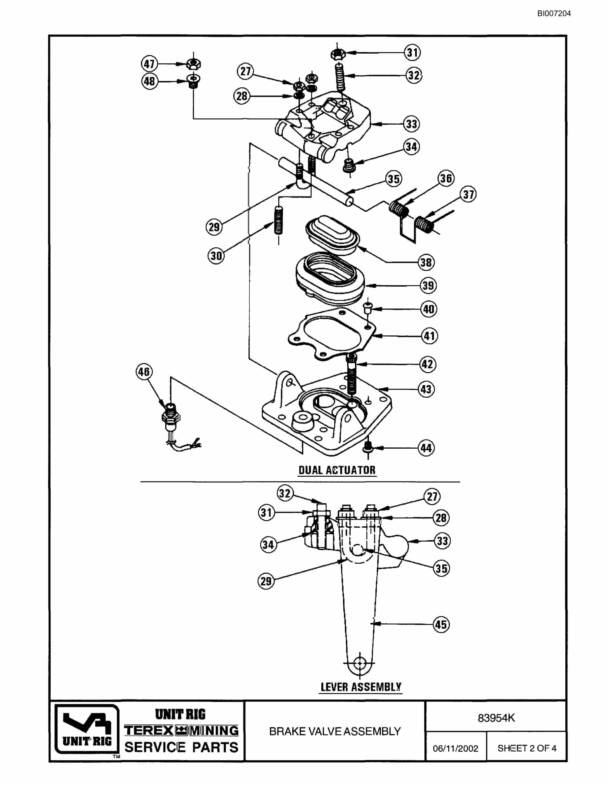 Bucyrus TMT 260AC Parts Catalog BI007204-5