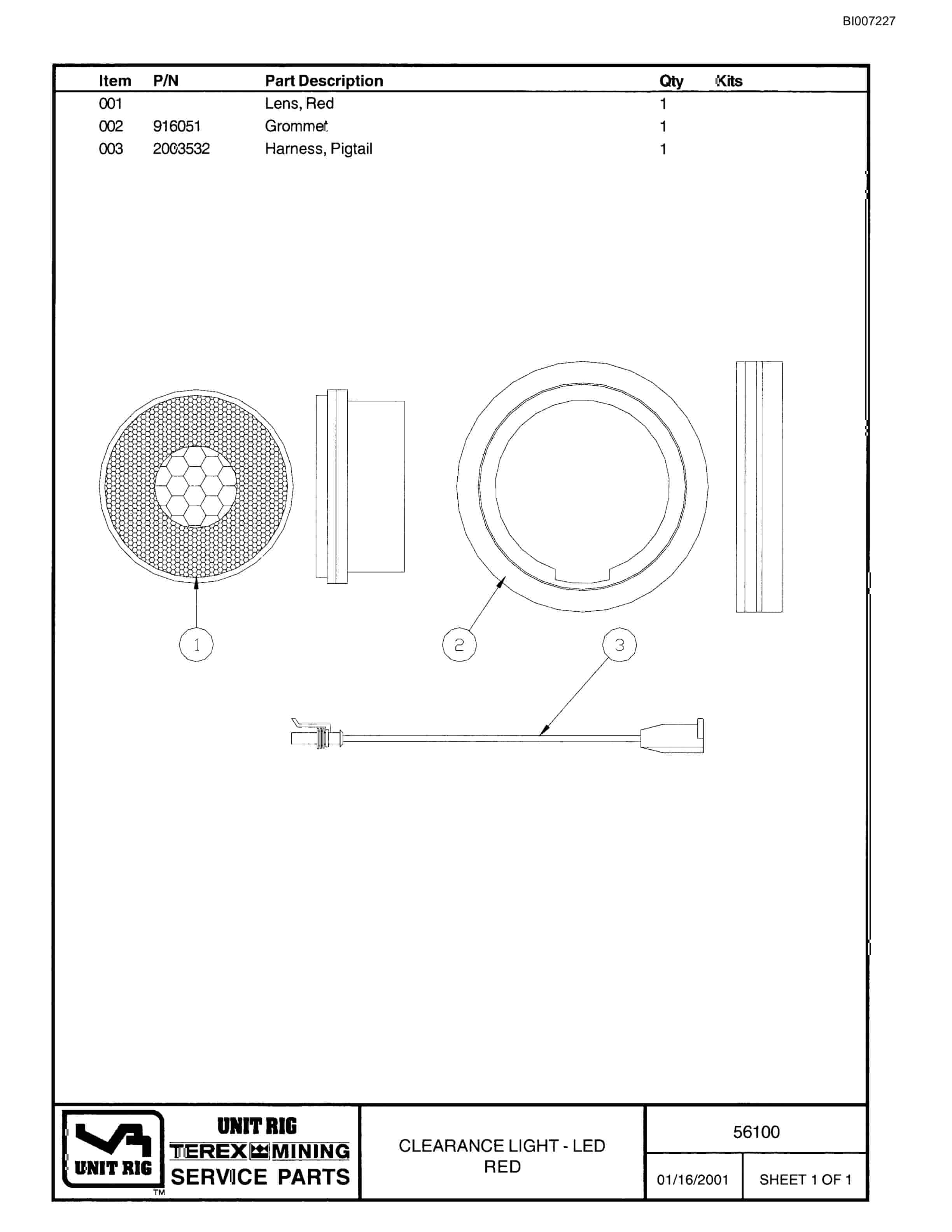 Bucyrus TMT 260AC Parts Catalog BI007227-4