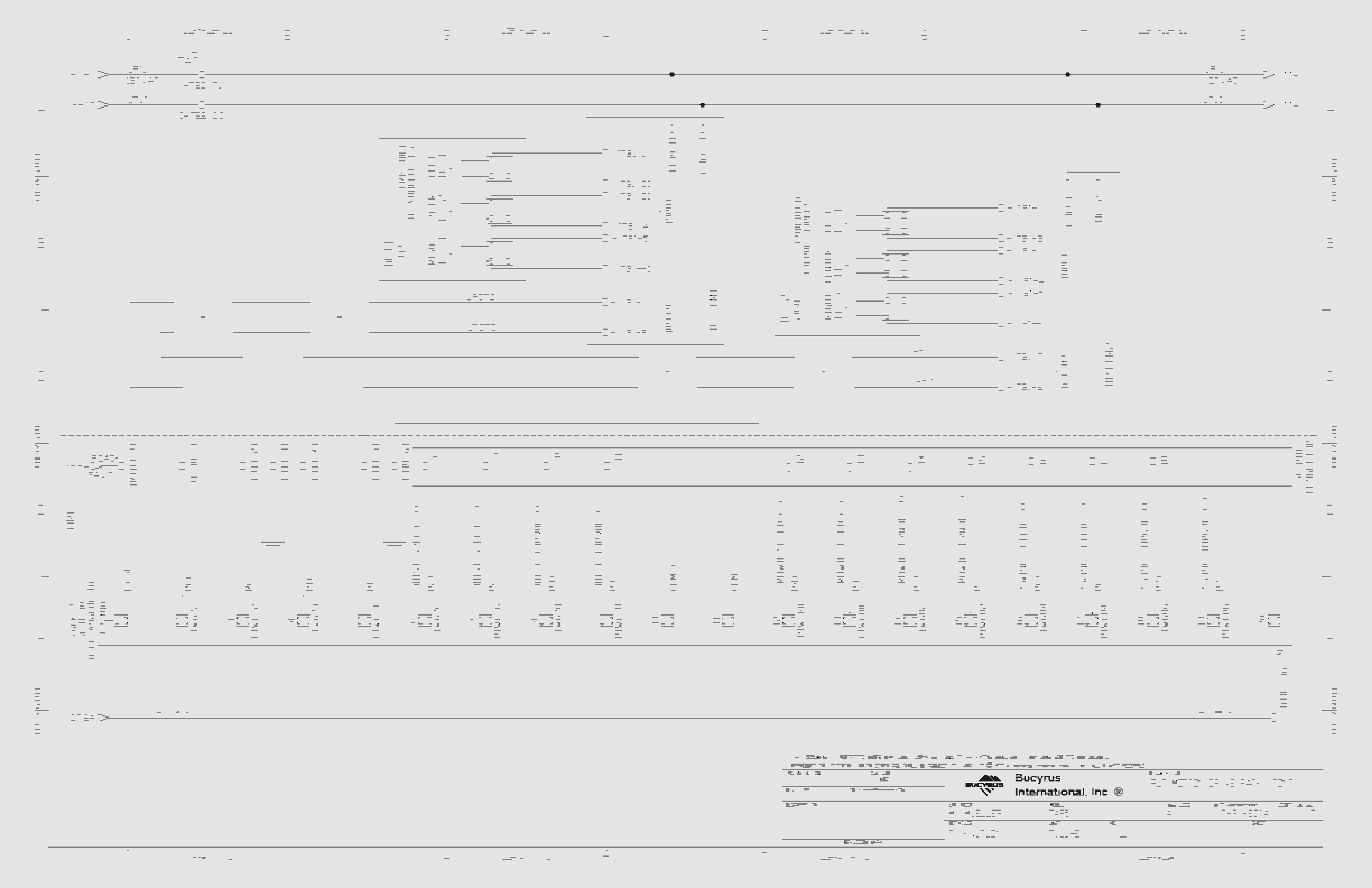 Bucyrus Toromocho Shovel Type 7495 Electrical Schematic 4586525-3