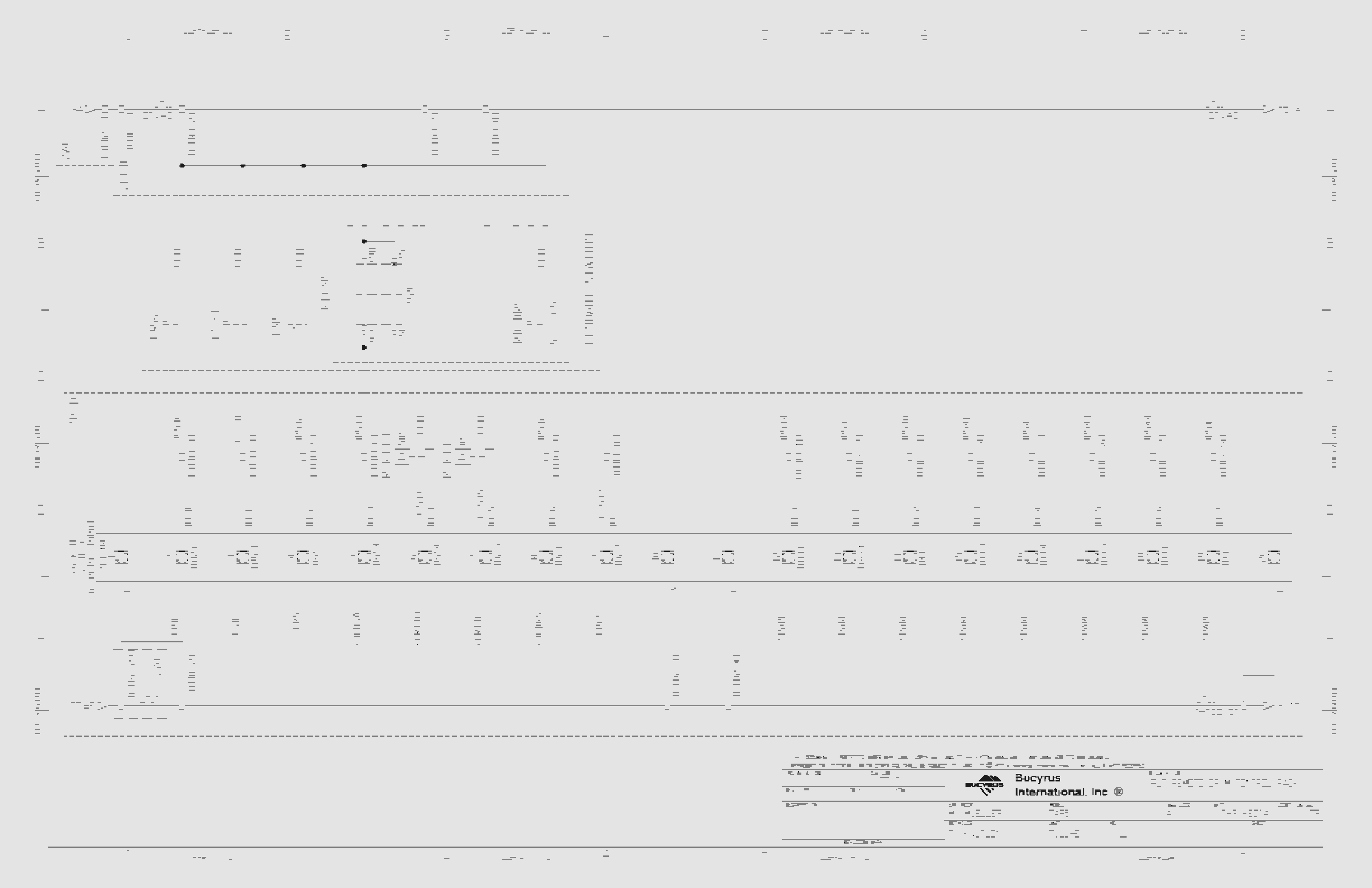 Bucyrus Toromocho Shovel Type 7495 Electrical Schematic 4586525-4