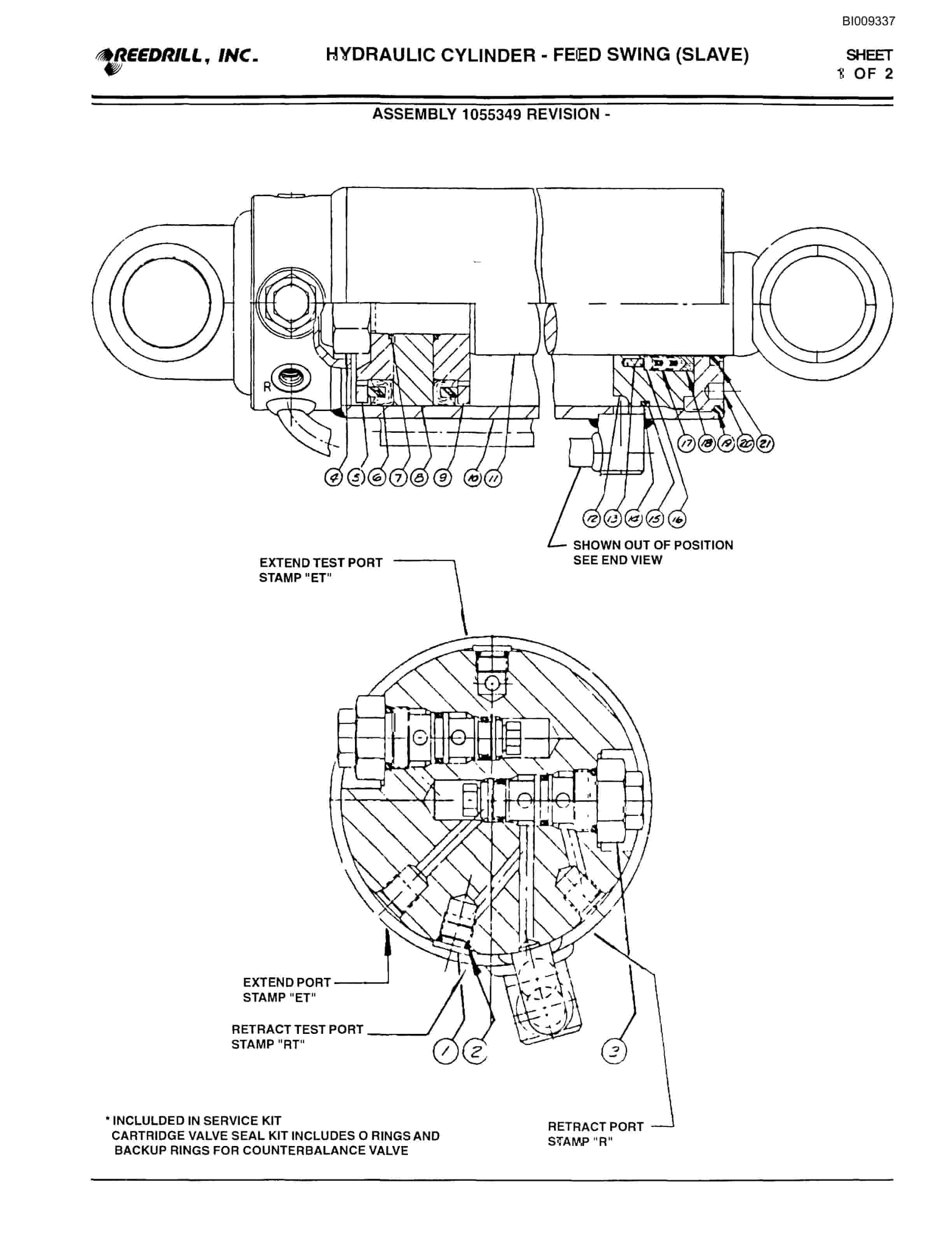 Bucyrus Truck Mounted Hydraulic Jumbo Parts Catalog BI009337-5