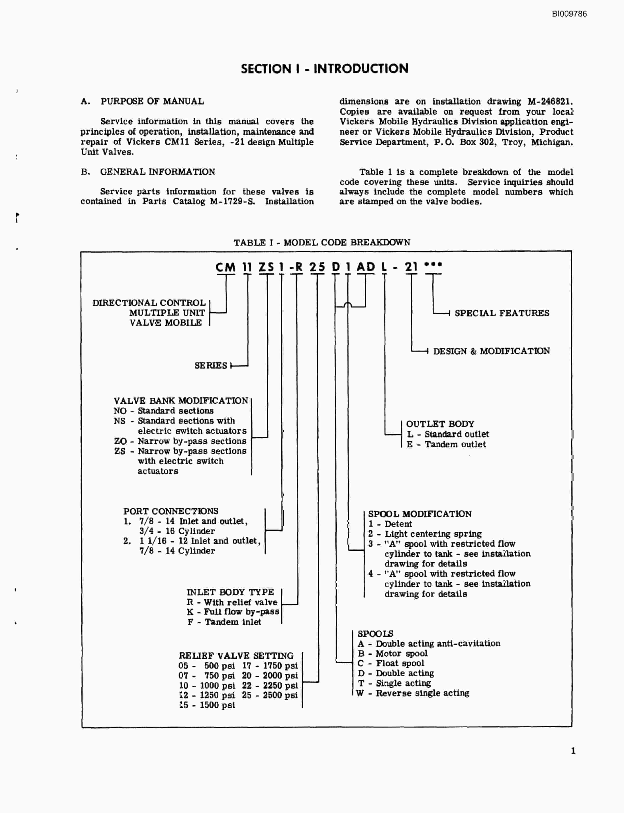 Bucyrus Twin Ring Drill Parts Catalog BI009786-3